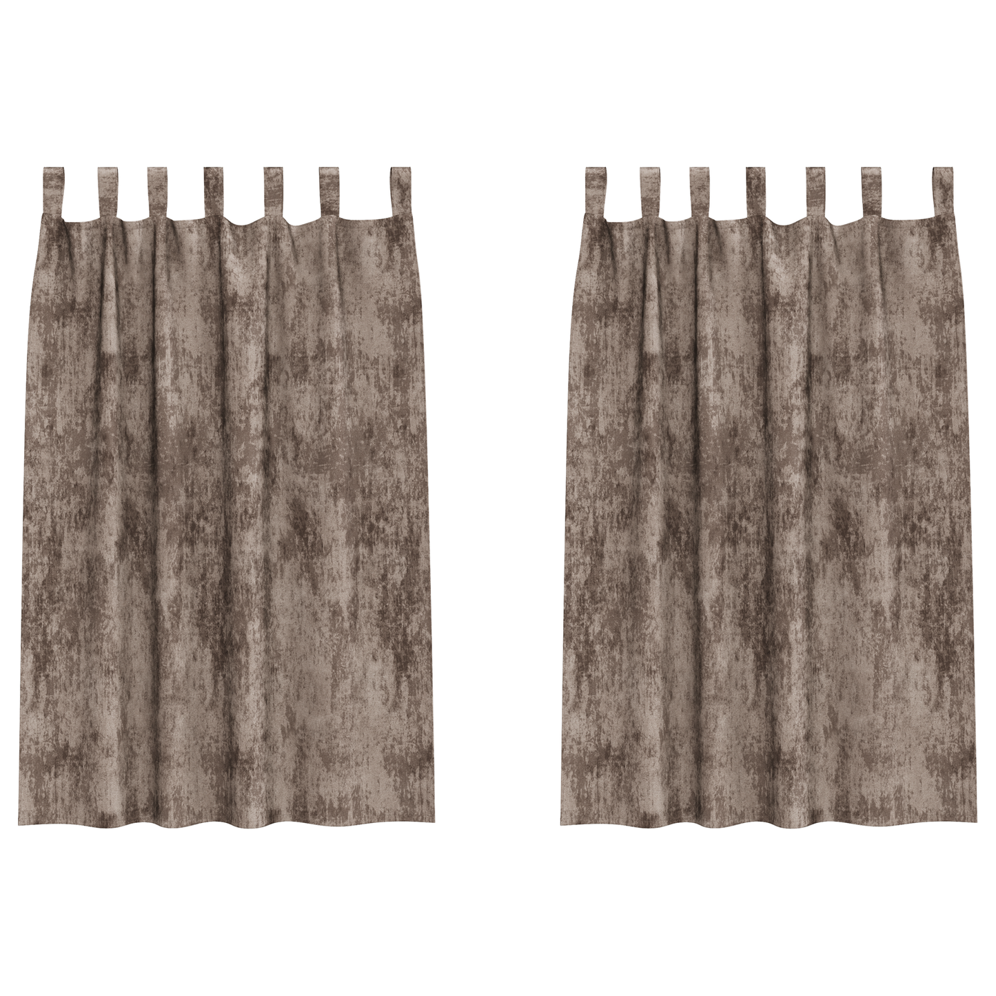 Fløyel Gardiner 2 pcs Cappuccino 175 x 140 cm Fløyel
