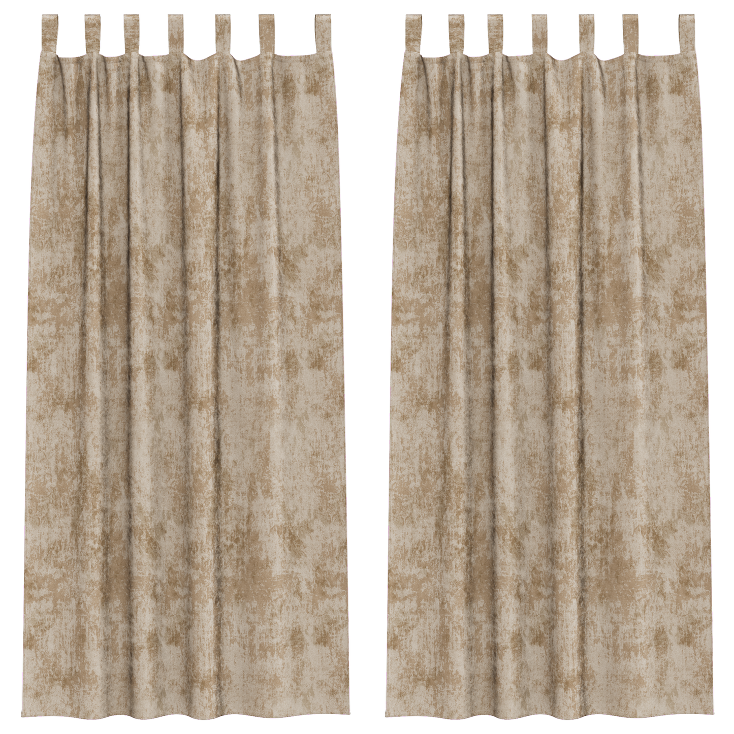Fløyel Gardiner 2 pcs champagne 225 x 140 cm Fløyel