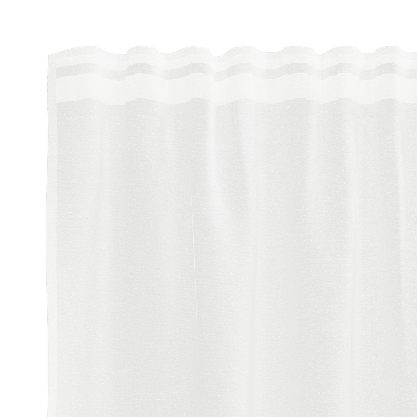Blondegardin med gardiner Blomster Hvit 140 x 750 cm Polyester