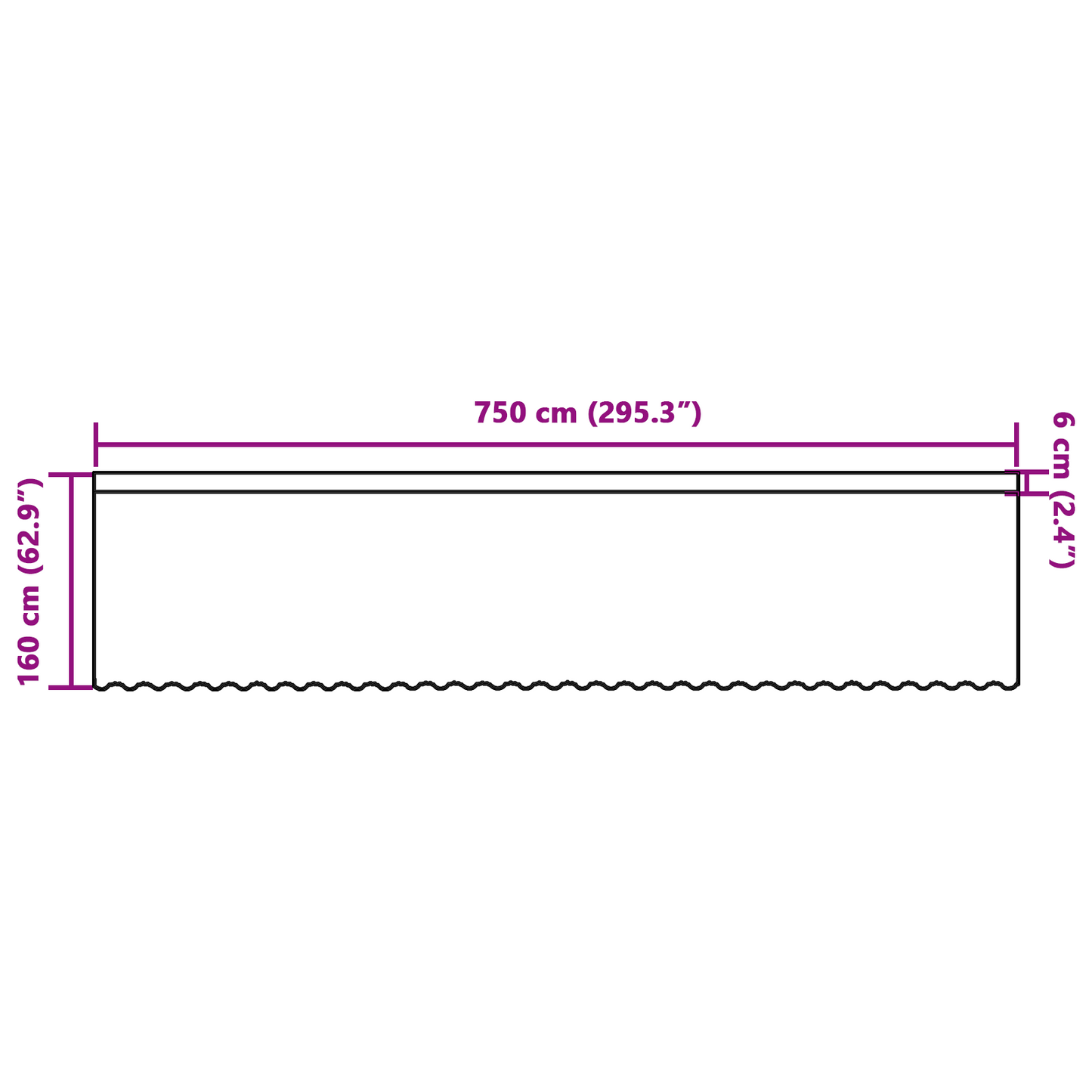 Blondegardin med gardiner Blomster Hvit 160 x 750 cm Polyester