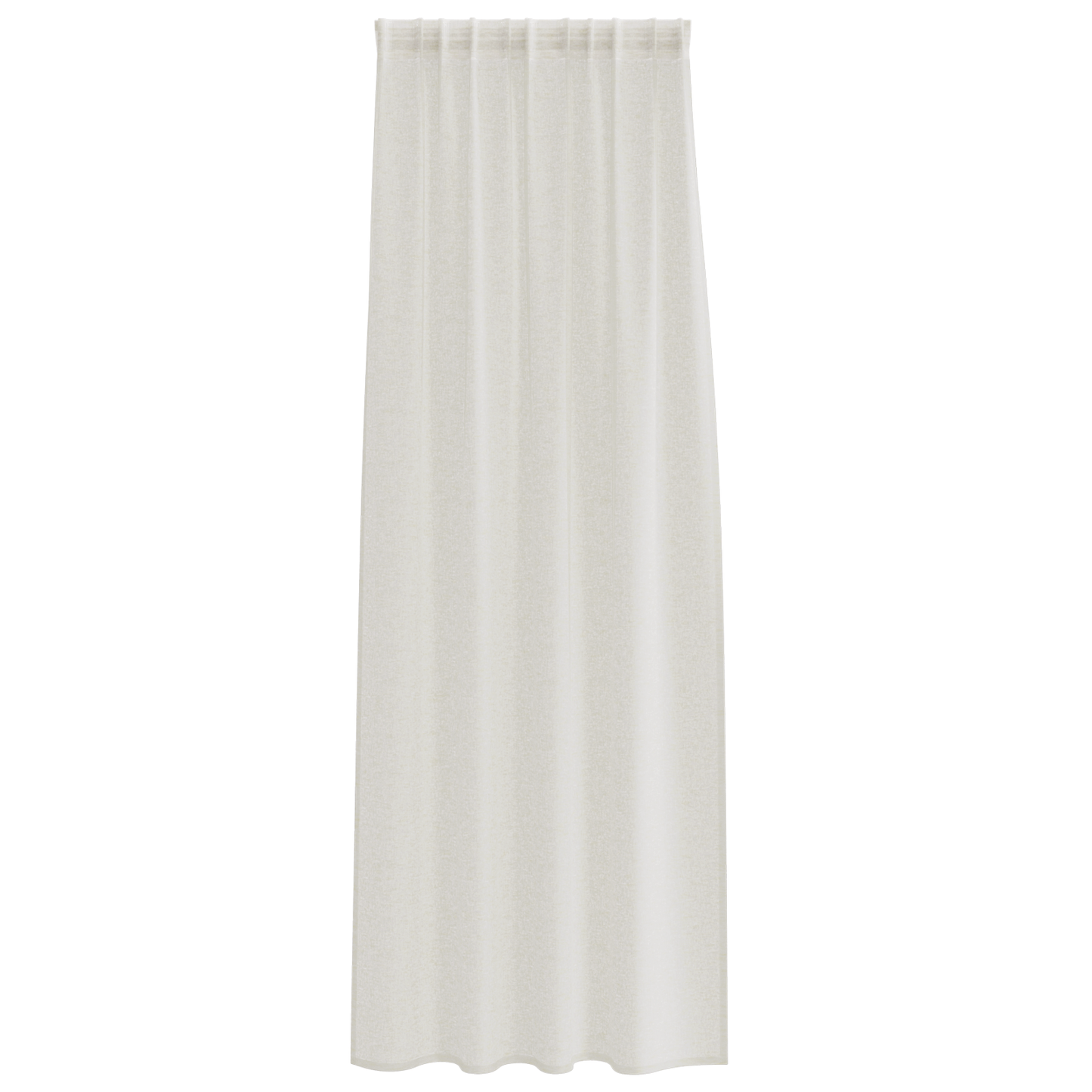 Voile Gardin med gardiner 2 pcs Krem 225 x 140 cm Polyester