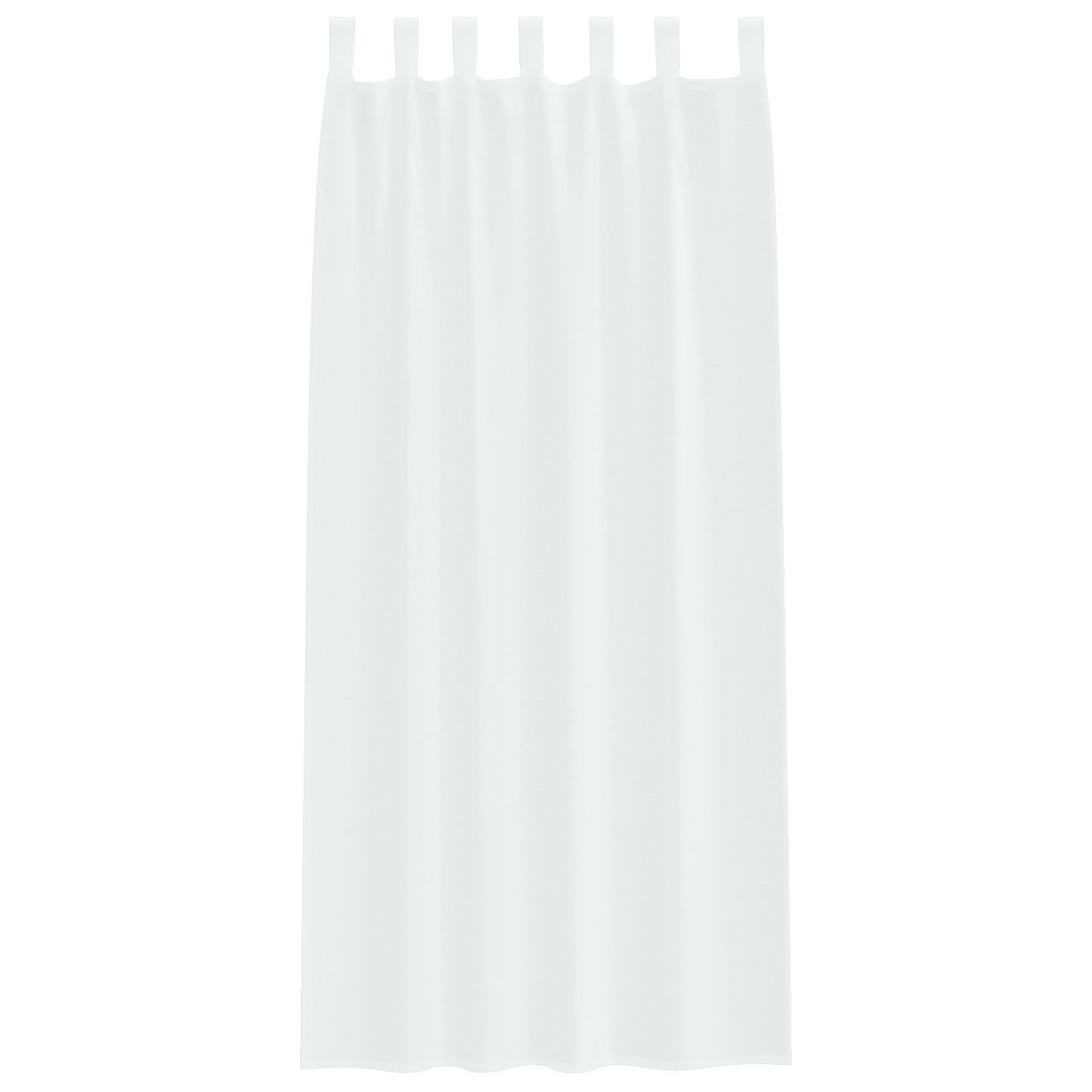 Voile Gardin med gardiner 2 pcs Hvit 225 x 140 cm Polyester