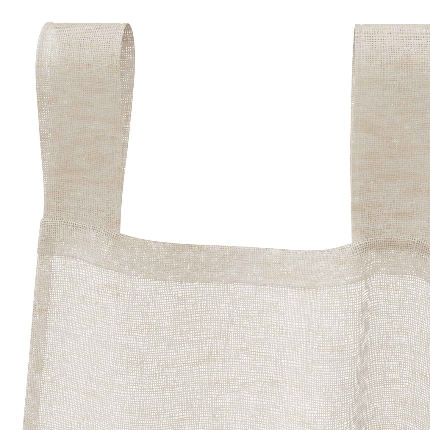 Voile Gardin med gardiner 2 pcs sand 245 x 140 cm Polyester