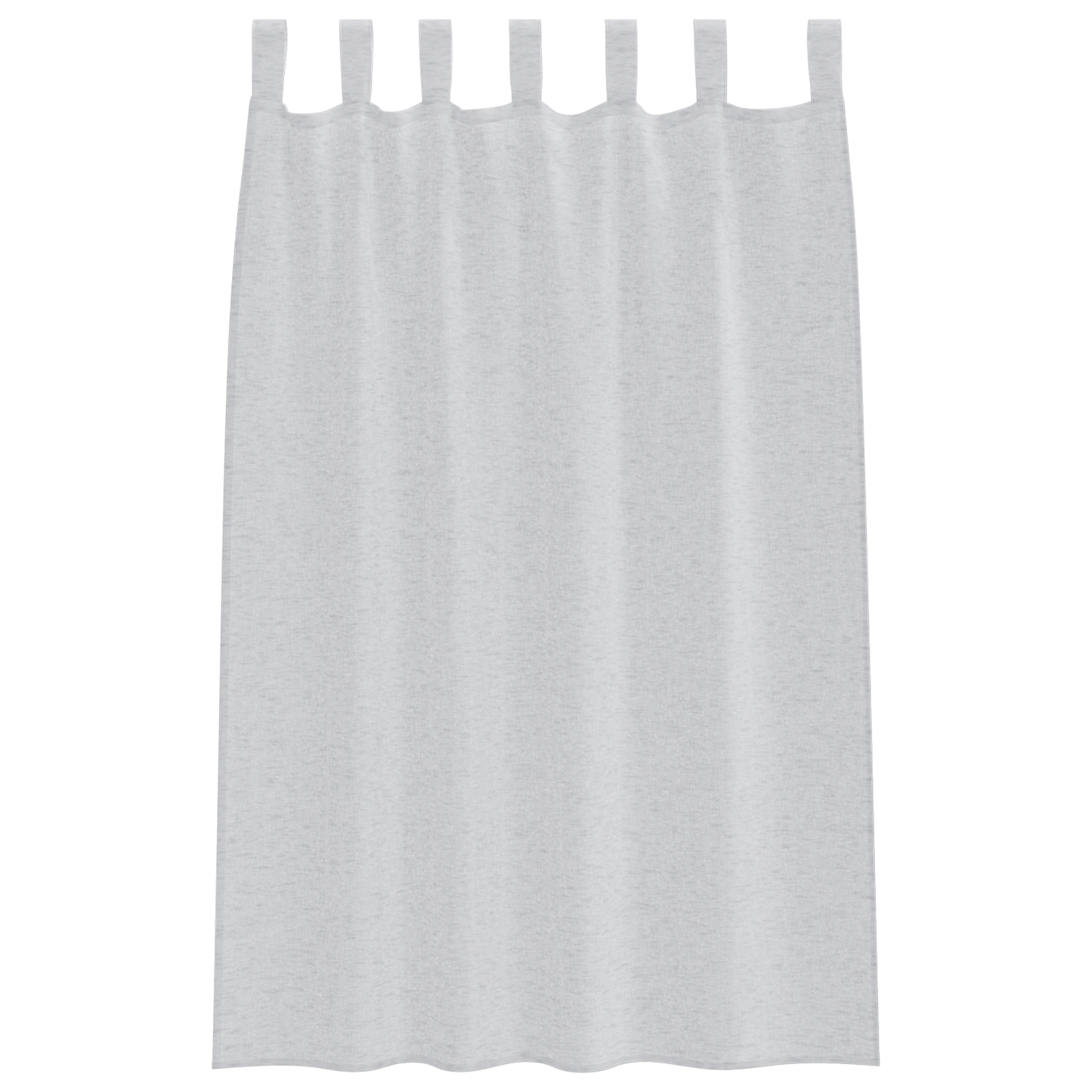 Voile Gardin med gardiner 2 pcs Lysegrå 175 x 140 cm Polyester