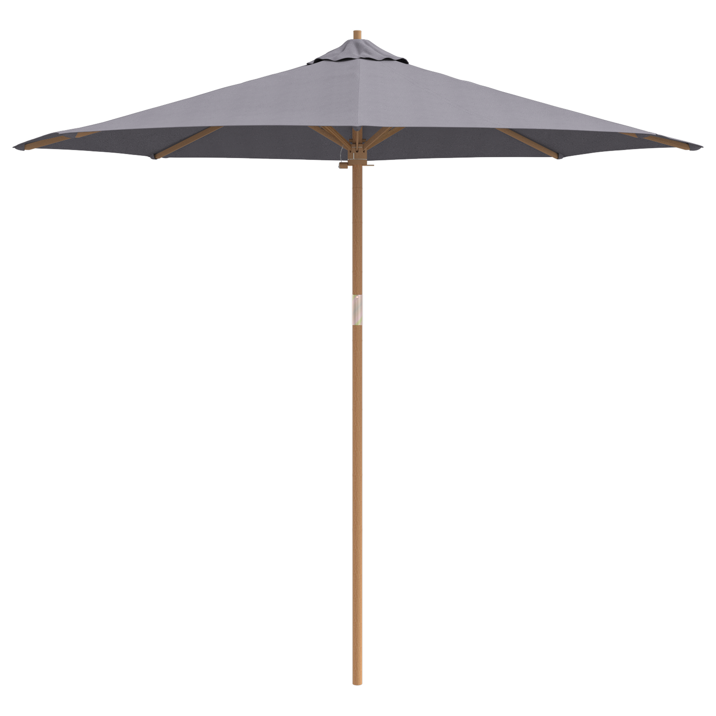 Hageparasol Mørkegrå Ø 270 x 260 cm Bambus