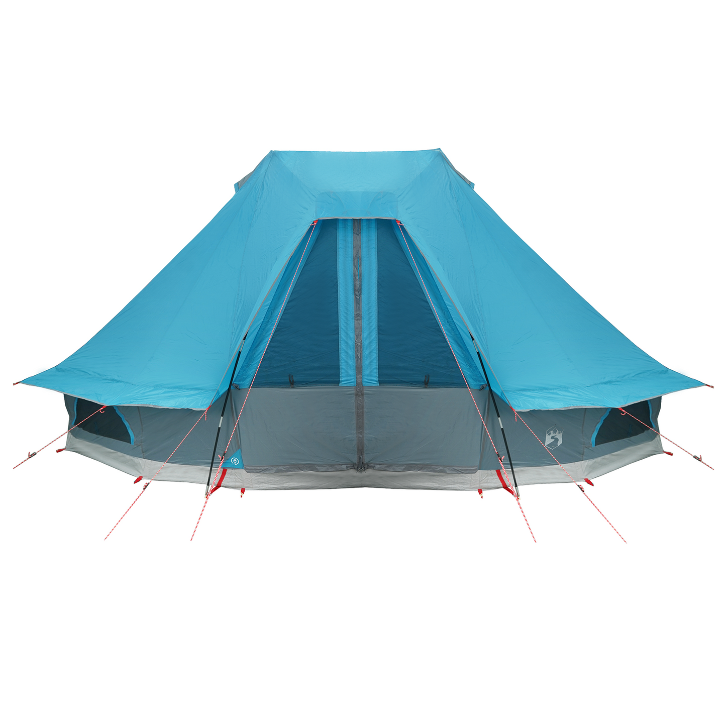 Tipi telt med tak med lagring Blå 466 x 310 x 240 cm taft