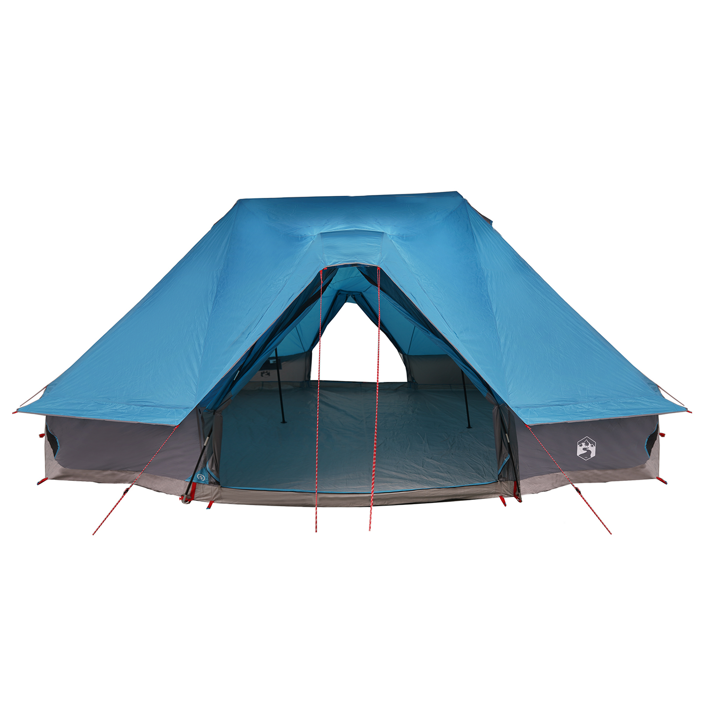 Tipi telt med tak med lagring Blå 680 x 430 x 270 cm taft