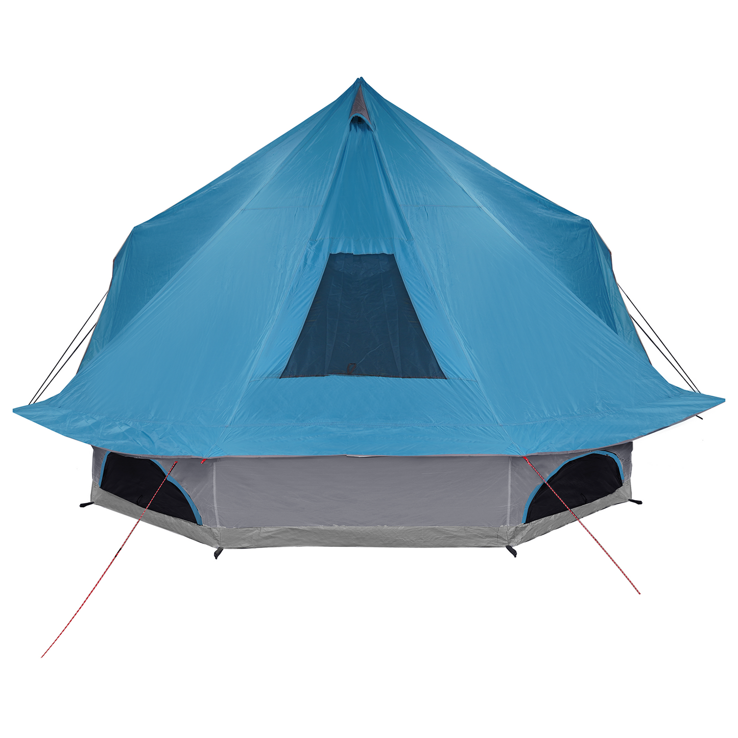 Tipi telt med tak med lagring Blå 680 x 430 x 270 cm taft
