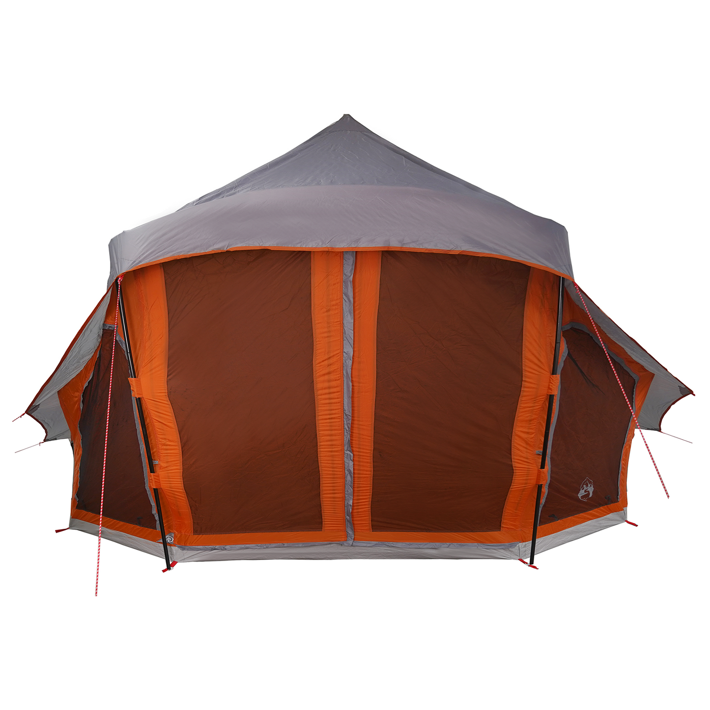Tipi telt med tak Grå og Oransje 508 x 470 x 300 cm taft