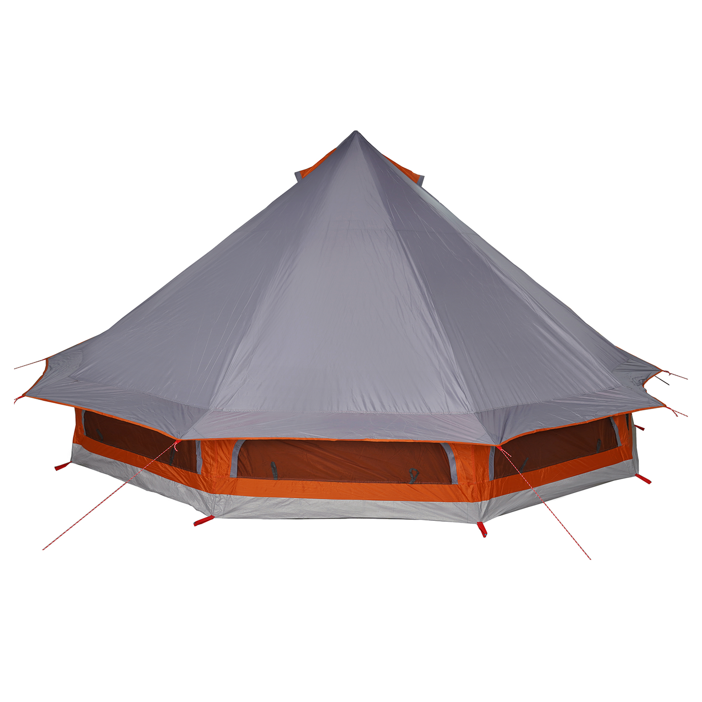 Tipi telt med tak Grå og Oransje 508 x 470 x 300 cm taft