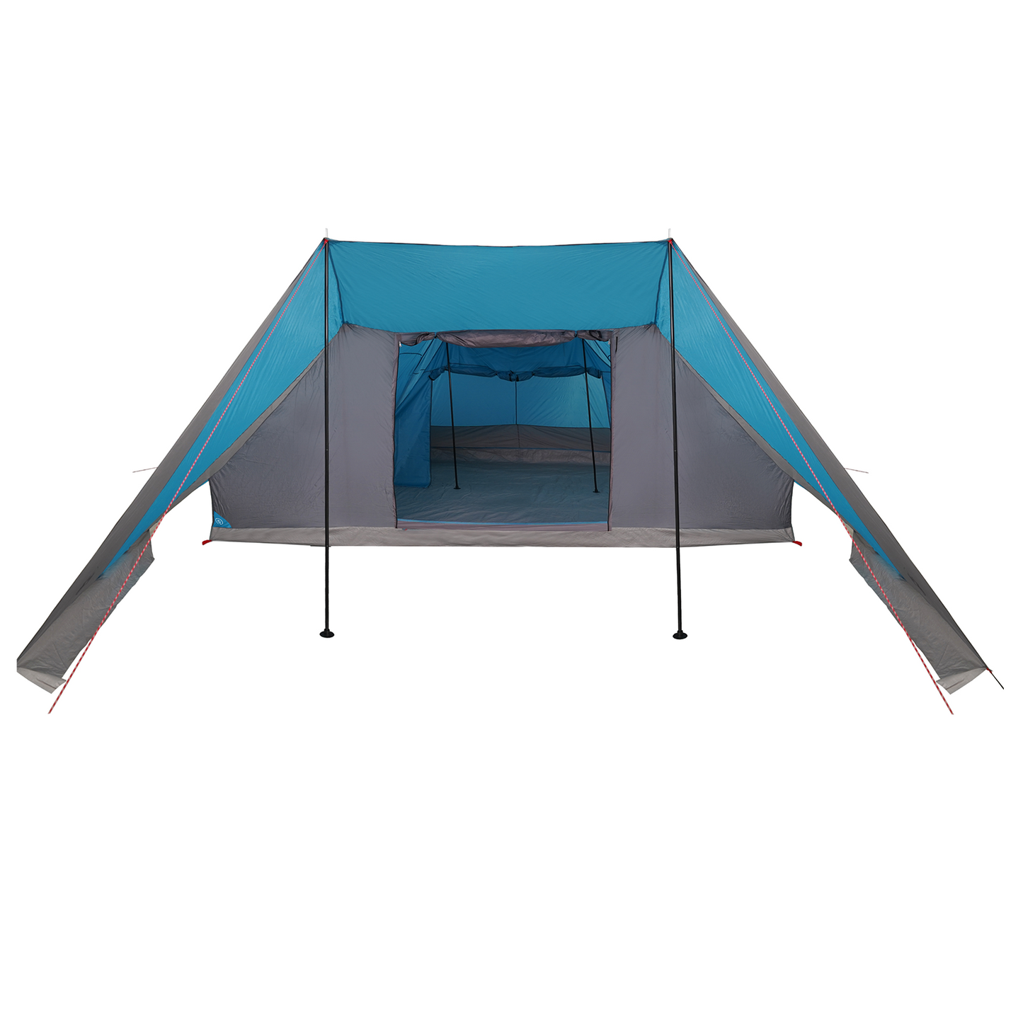 Tipi telt med tak med lagring Blå 660 x 456 x 200 cm taft