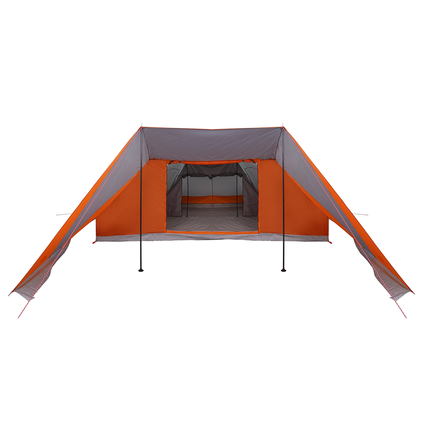 Tipi telt med tak Grå og Oransje 660 x 456 x 200 cm taft