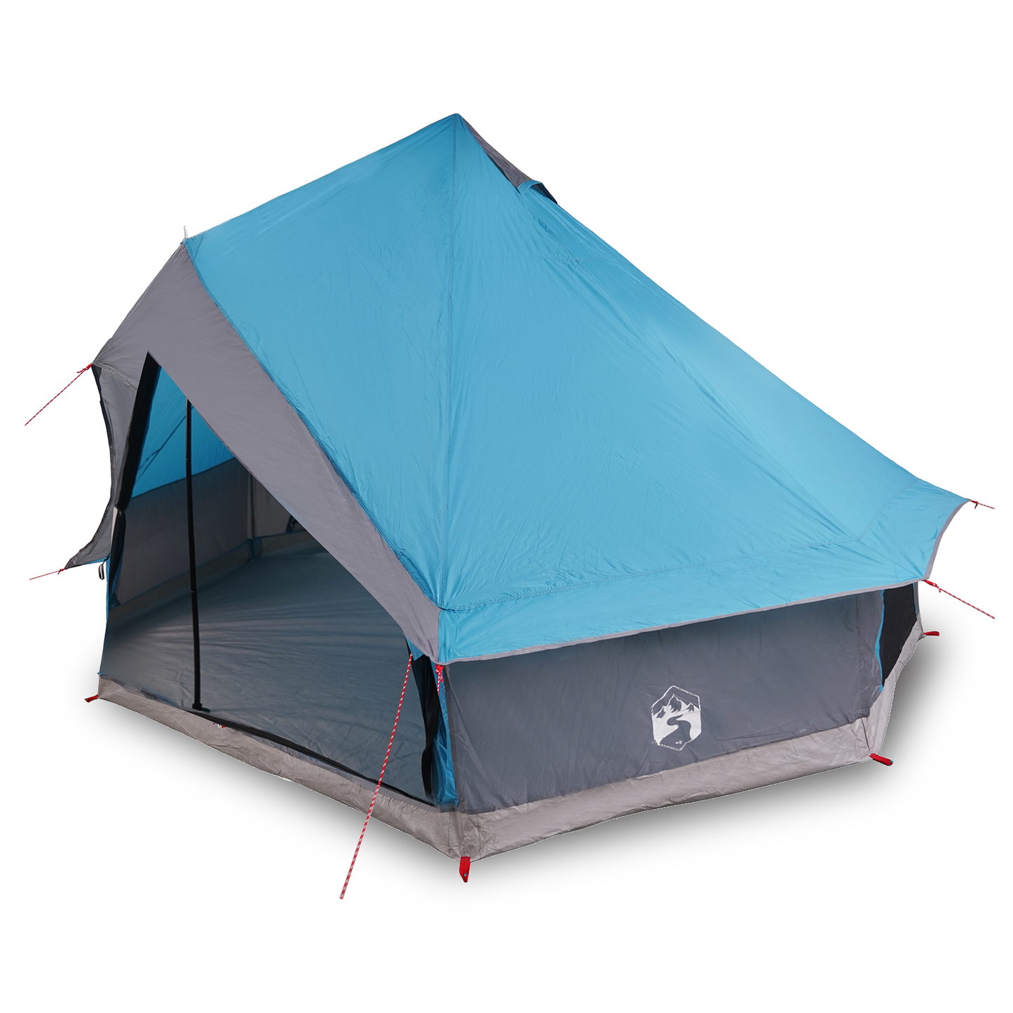 Tipi telt med tak med lagring Blå 400 x 346 x 250 cm taft