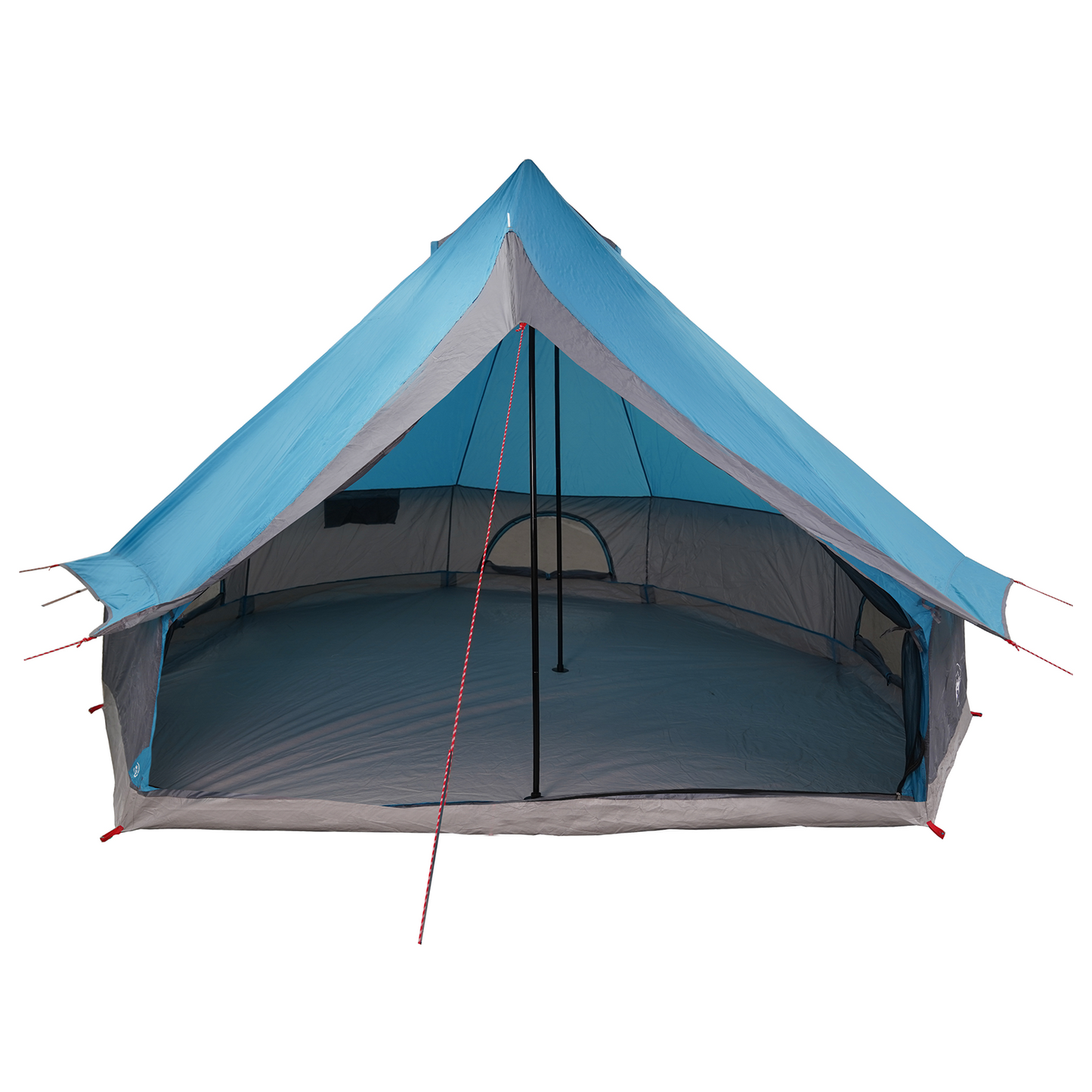 Tipi telt med tak med lagring Blå 400 x 346 x 250 cm taft