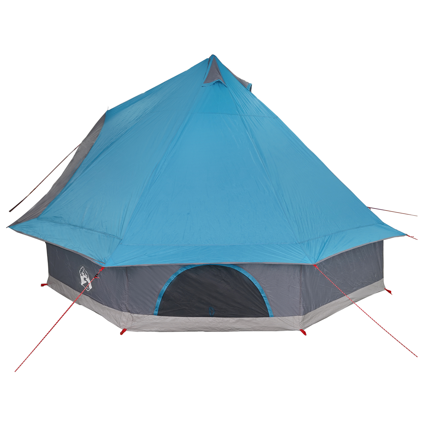 Tipi telt med tak med lagring Blå 400 x 346 x 250 cm taft