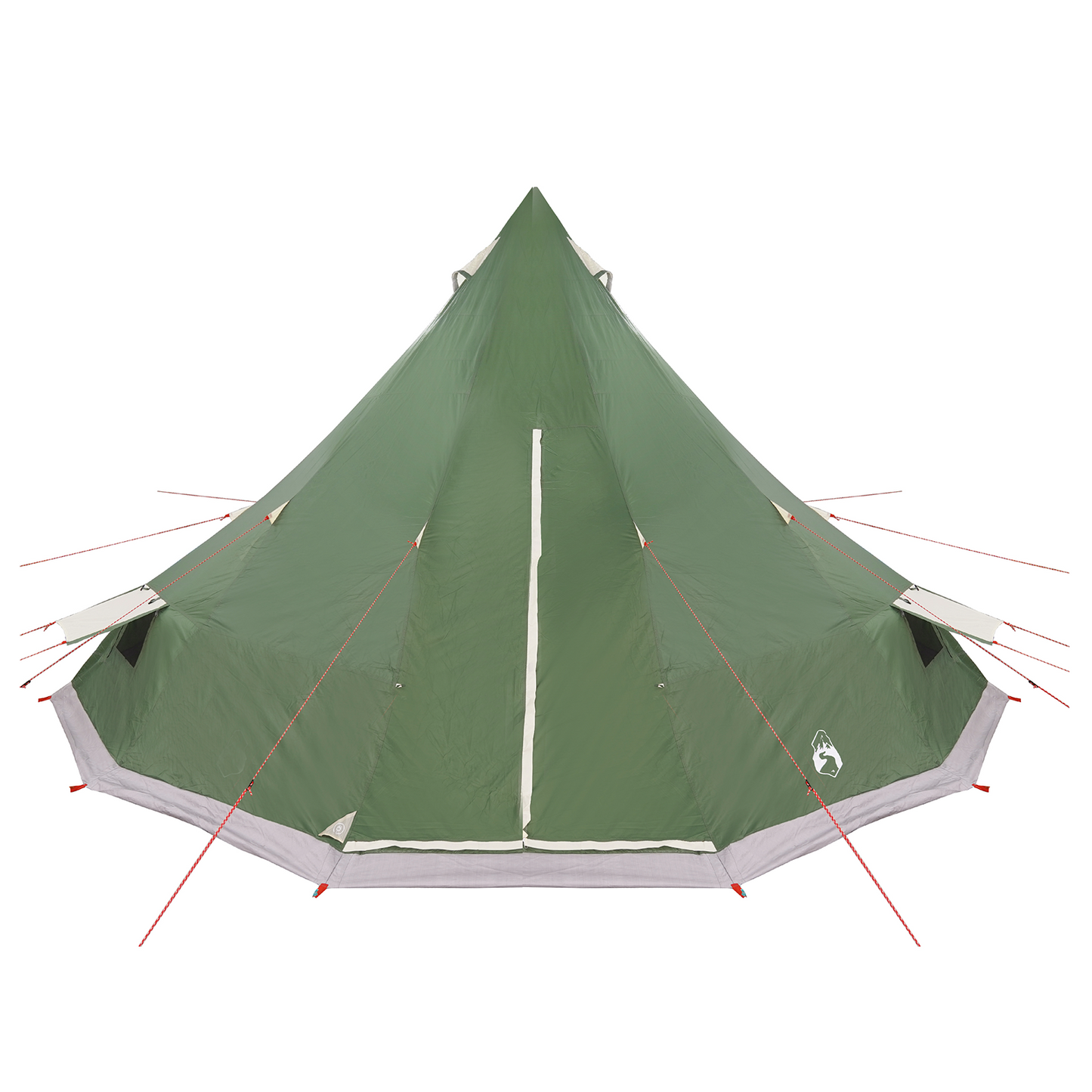Tipi telt med tak med lagring grønn 560 x 560 x 300 cm taft