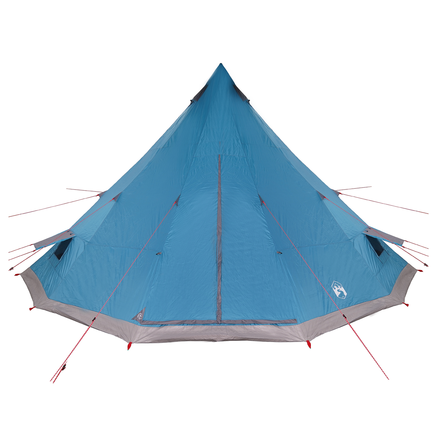 Tipi telt med tak med lagring Blå 560 x 560 x 300 cm taft