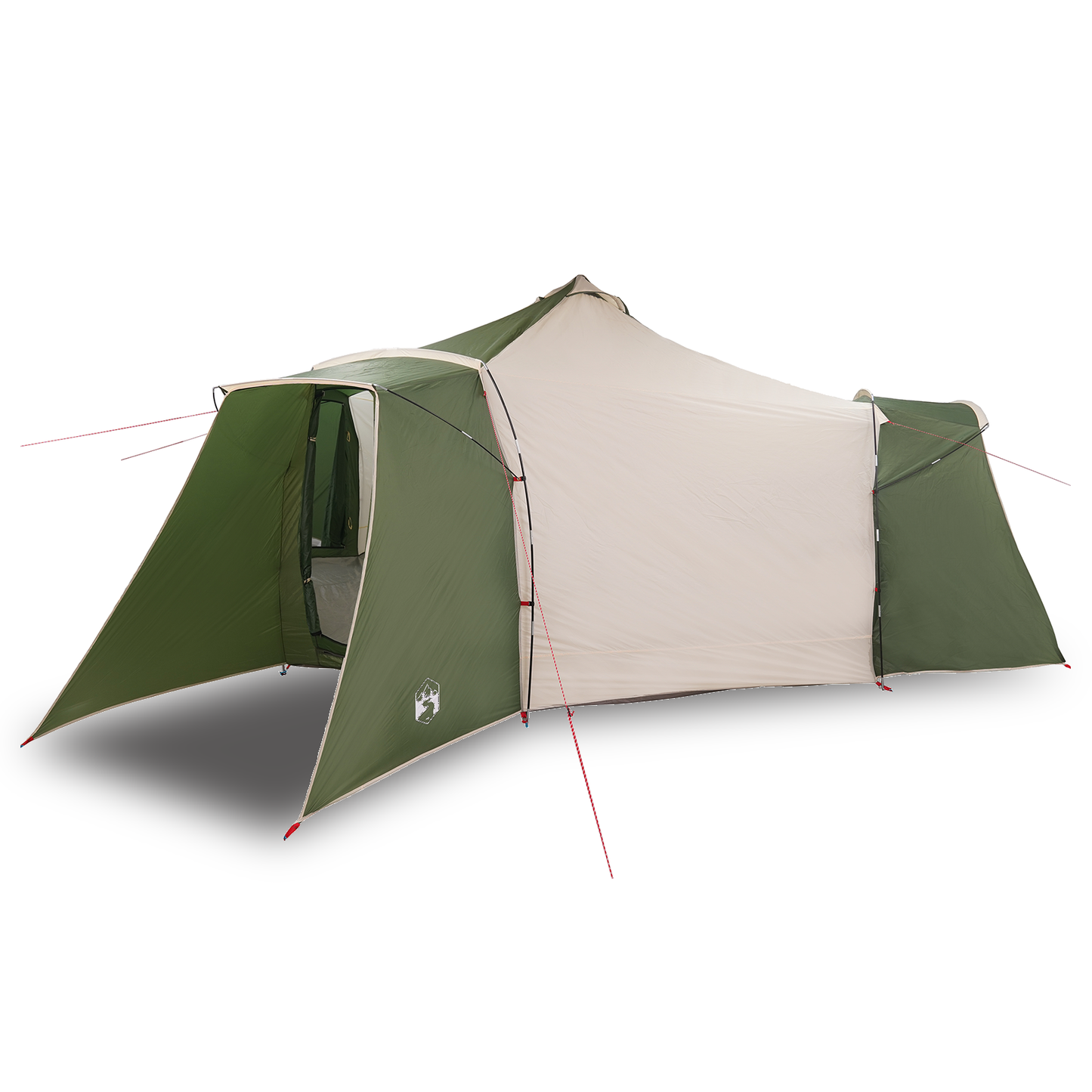 Tipi telt med tak med lagring grønn 492 x 492 x 275 cm taft