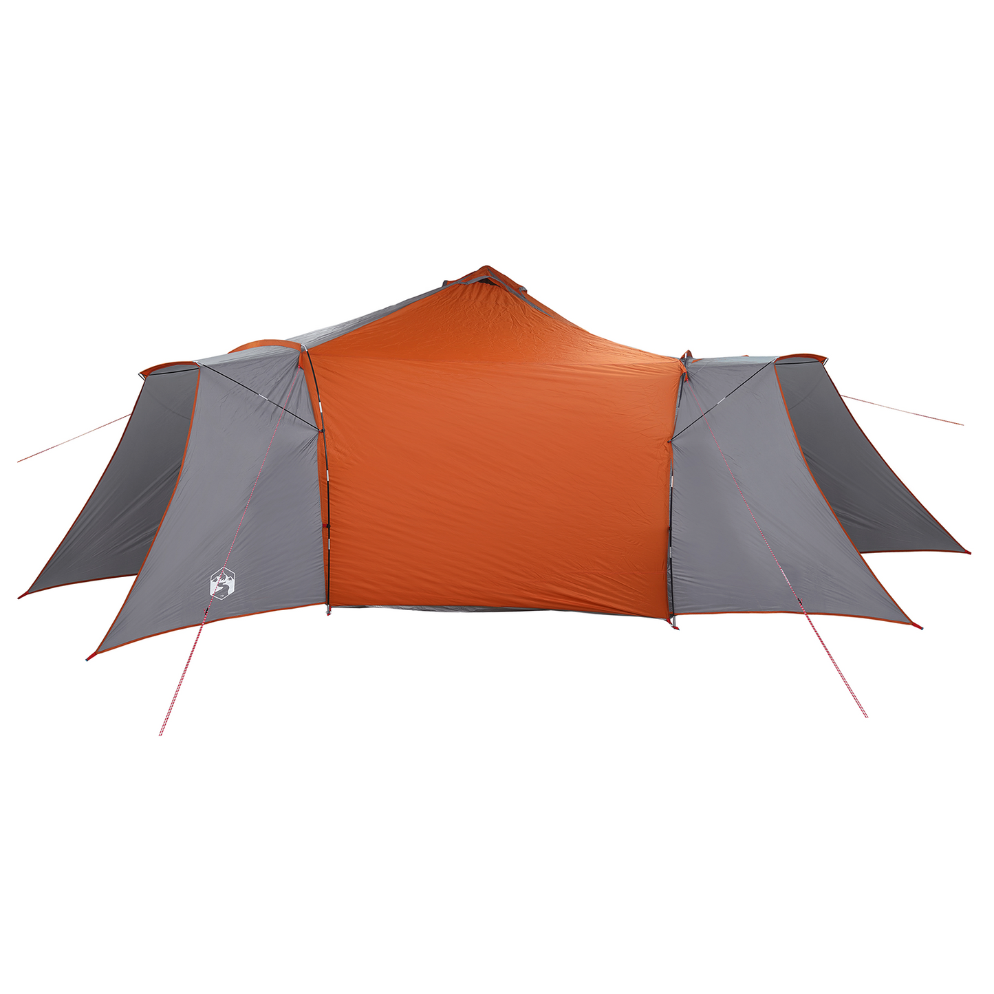 Tipi telt med tak Grå og Oransje 492 x 492 x 275 cm taft