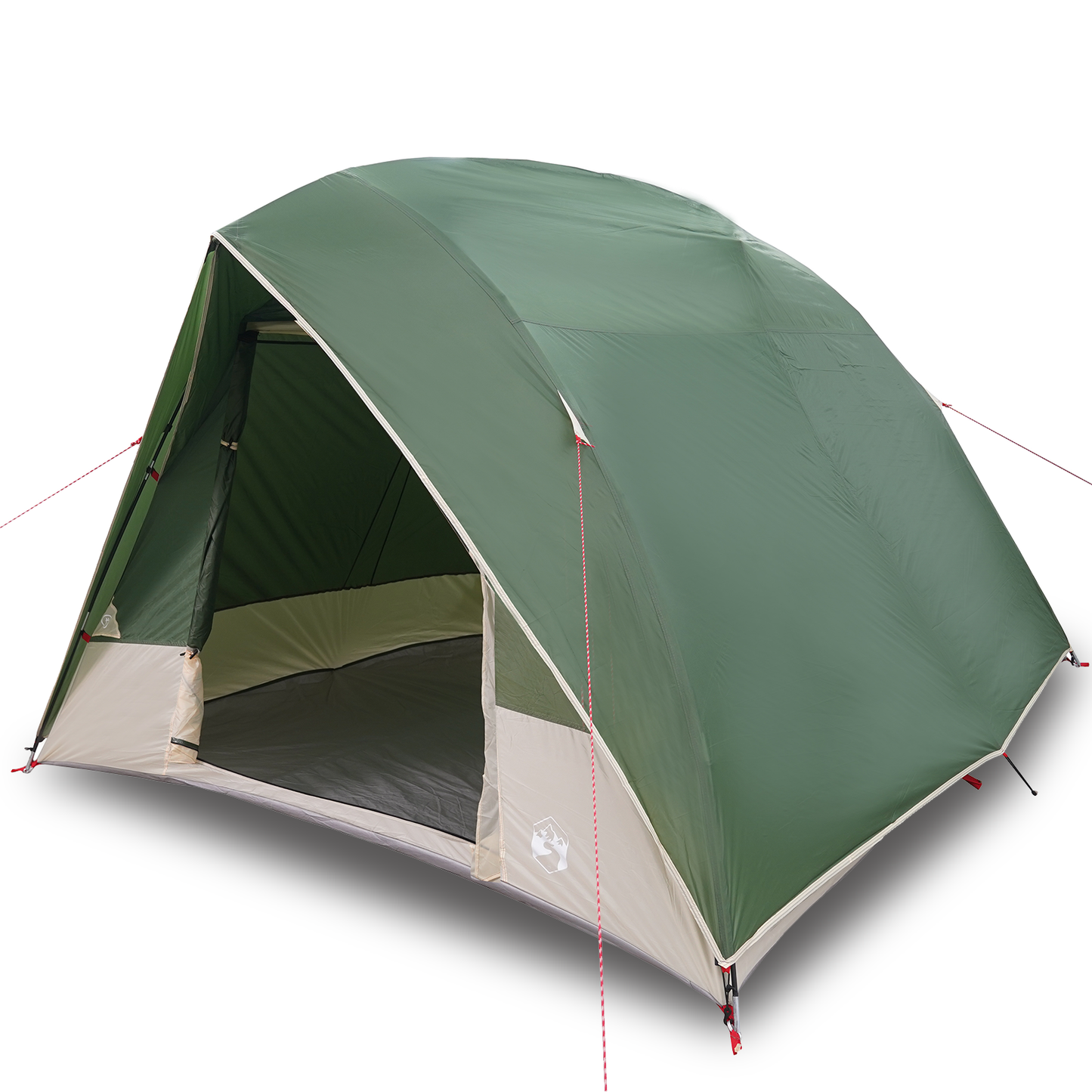 Camping Telt med tak med lagring grønn 275 x 230 x 140 cm taft