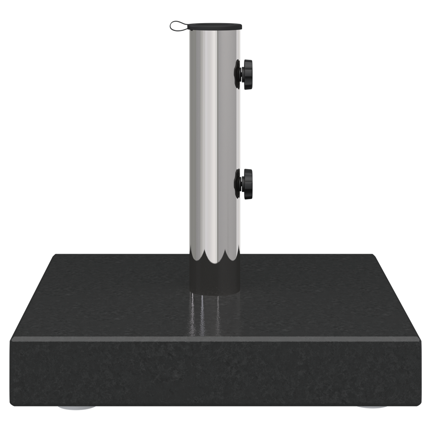 Parasollfot Svart 41 x 41 x 37 cm Granitt