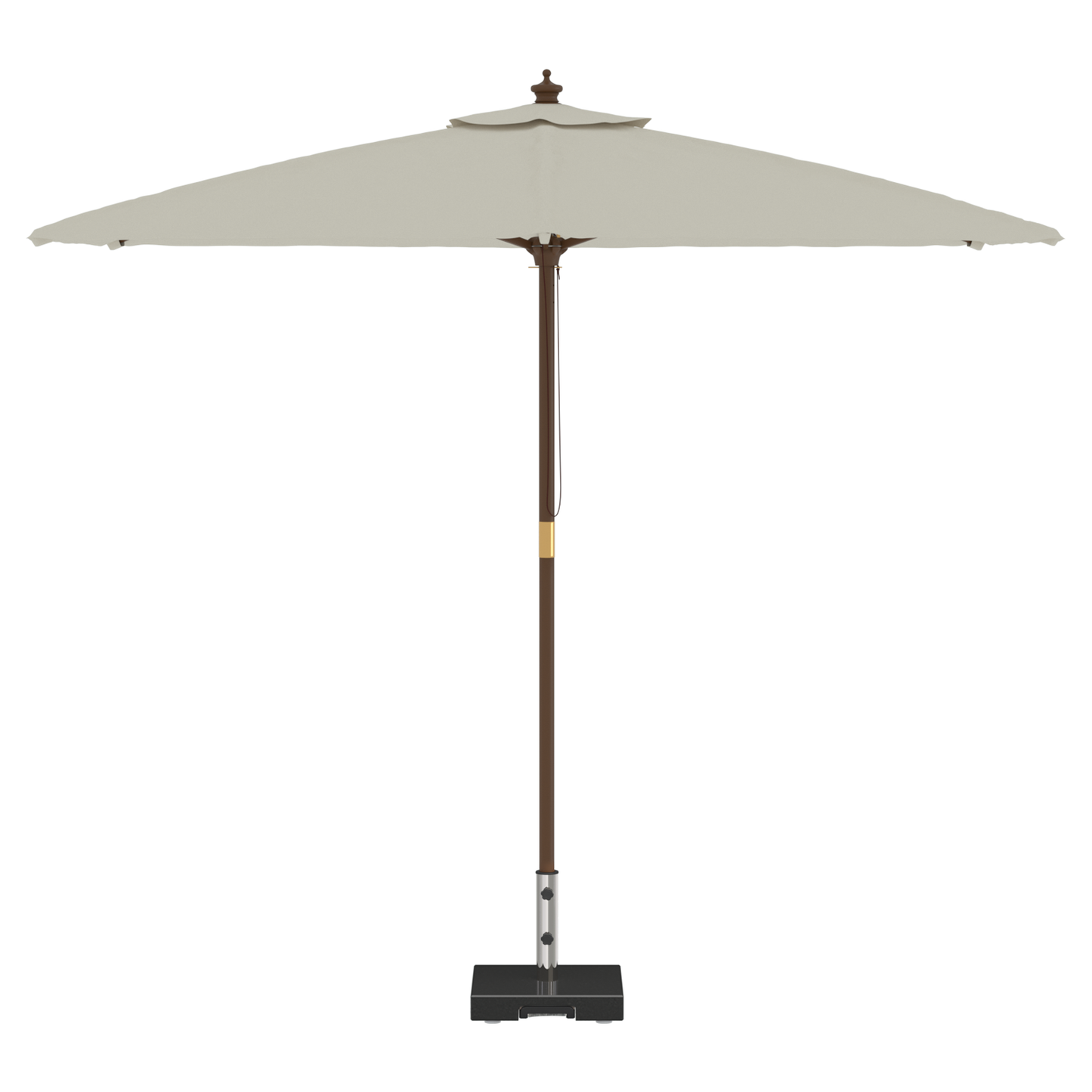 Parasollfot Svart 41 x 41 x 37 cm Granitt
