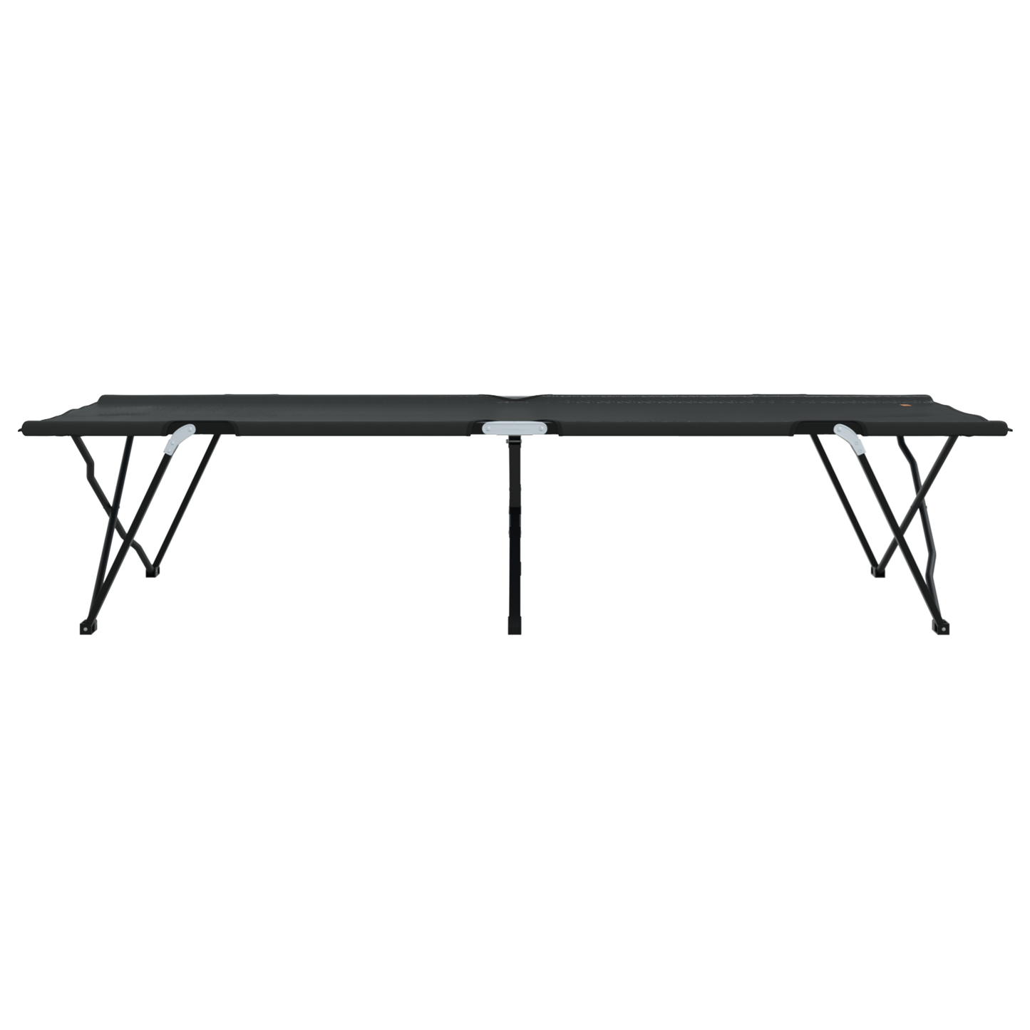Sammenleggbar camping seng Svart 206 x 76 x 74 cm
