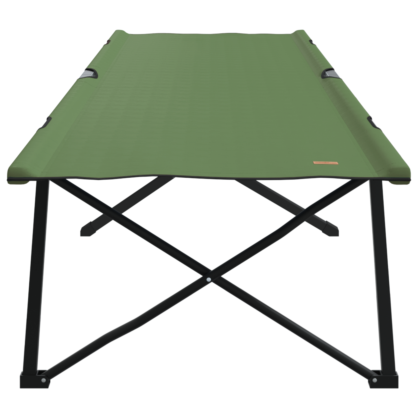 Sammenleggbar camping seng 2 pcs grønn 206 x 76 x 74 cm