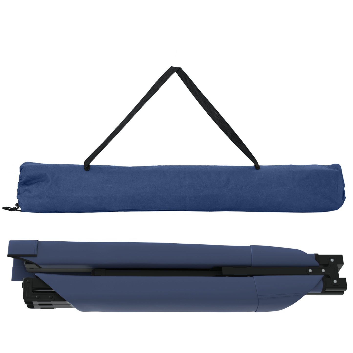 Sammenleggbar camping seng 2 pcs Blå 193 x 69 x 45 cm