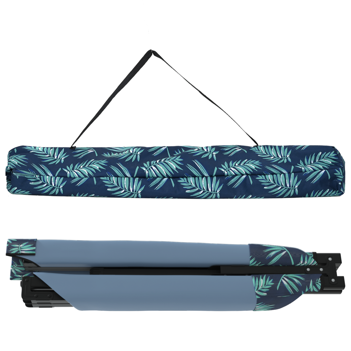 Sammenleggbar camping seng Blad 2 pcs Skog 210 x 80 x 46 cm