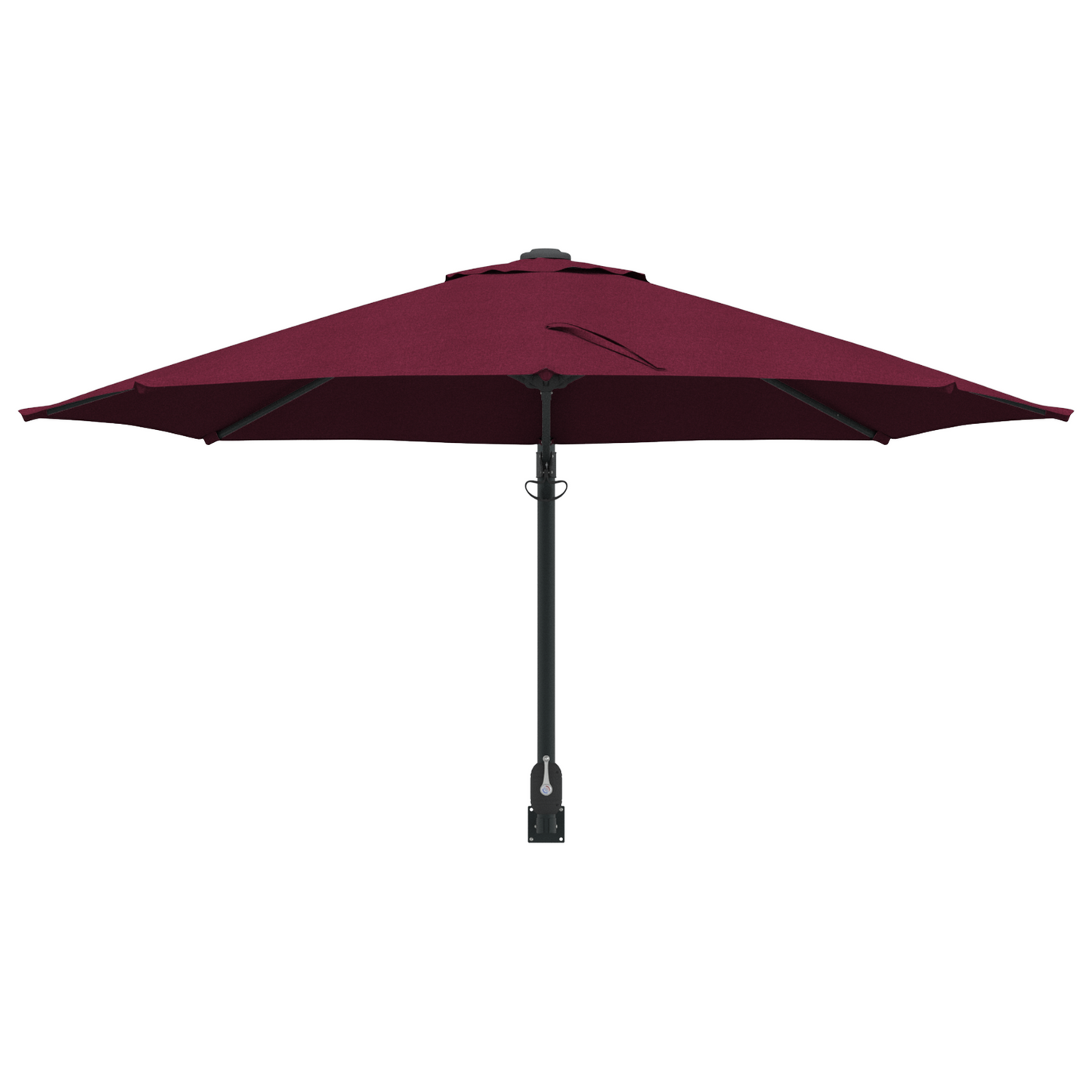 Hageparasol Bordeaux Rød 248 x 248 x 148 cm Polyester og stål