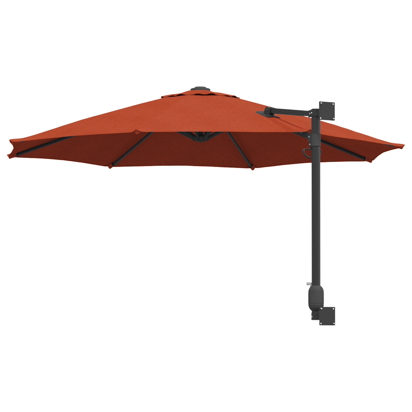 Hageparasol Terrakotta 248 x 248 x 148 cm Polyester og stål