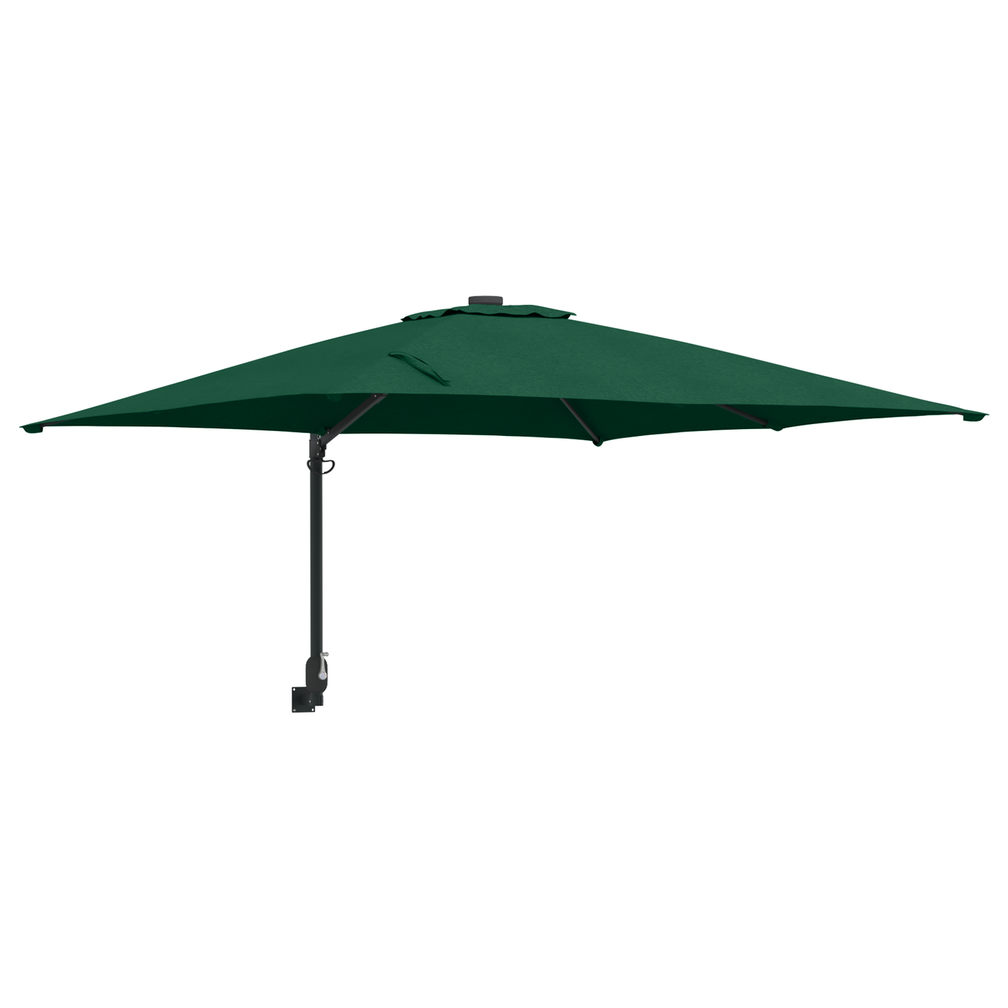 Hageparasol grønn 248,5 x 247,5 x 160 cm Polyester og stål