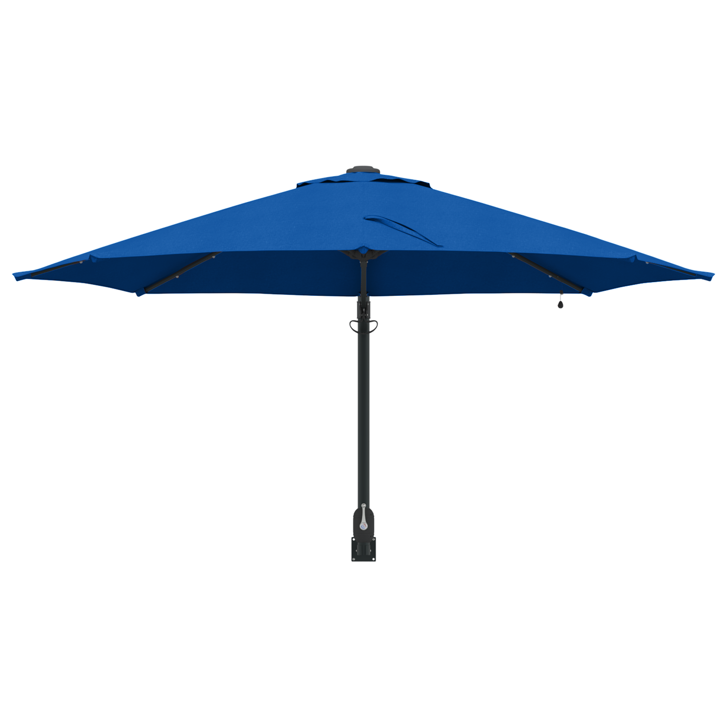 Hageparasol 248 x 248 x 148 cm Polyester og stål Azurblå