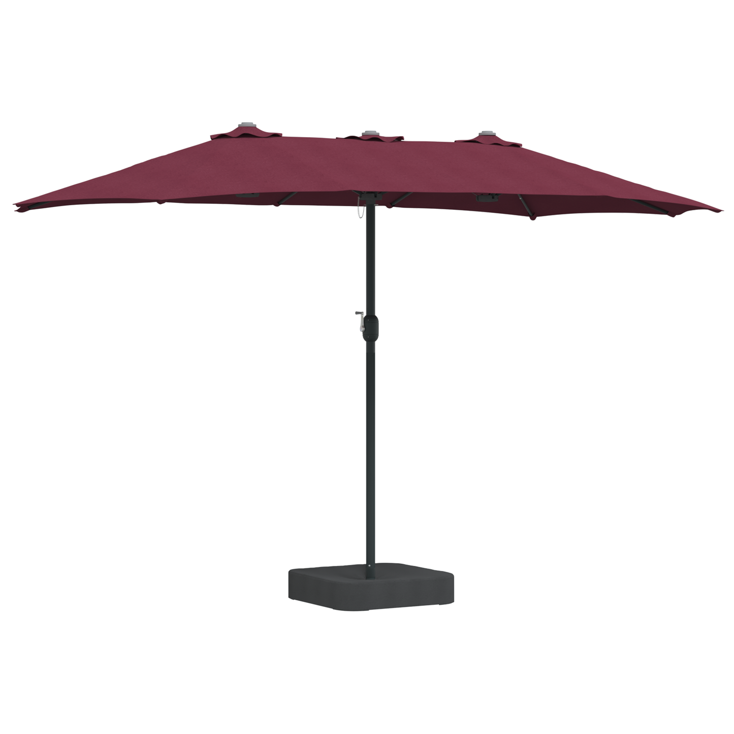 Hageparasol Bordeaux Rød 385 x 209 x 244 cm Polyester