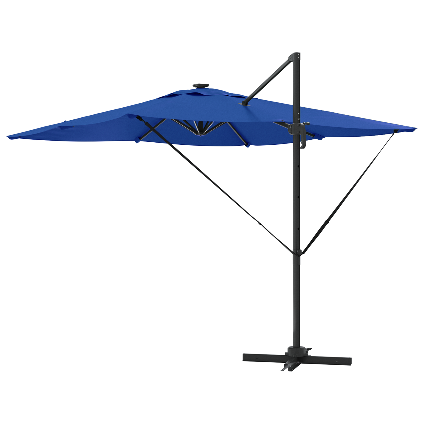 Parasoll Azure Blue 286 x 284 x 270 cm Aluminium og polyester