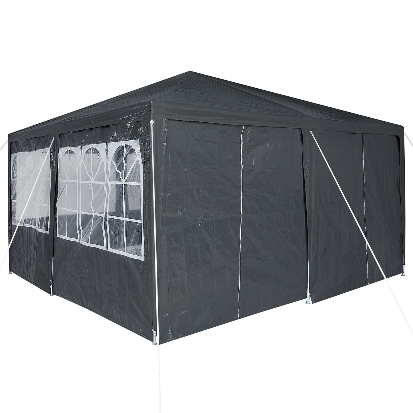 Partytelt Antrasitt 400 x 400 x 266 cm Polyethylen
