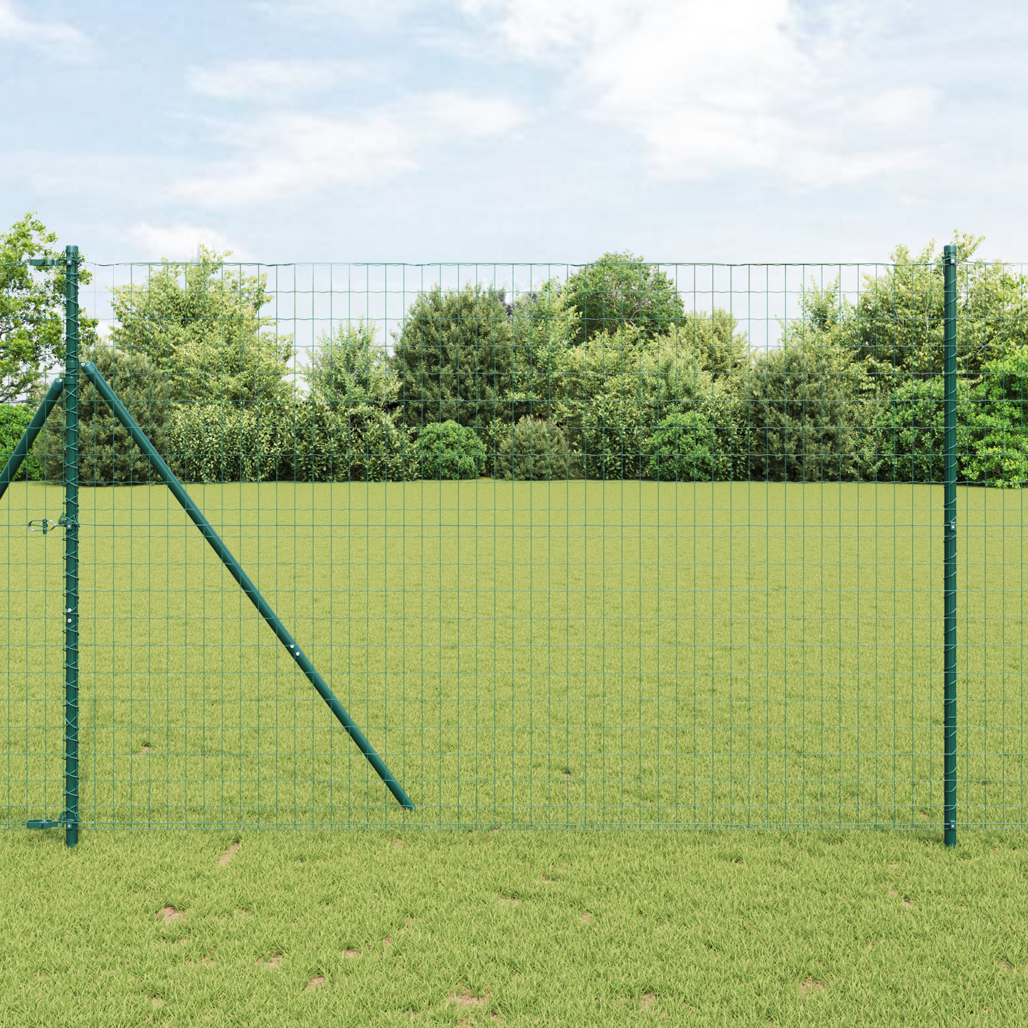 Euro gjerde grønn 1,5 x 10 m PVC-belagt jern