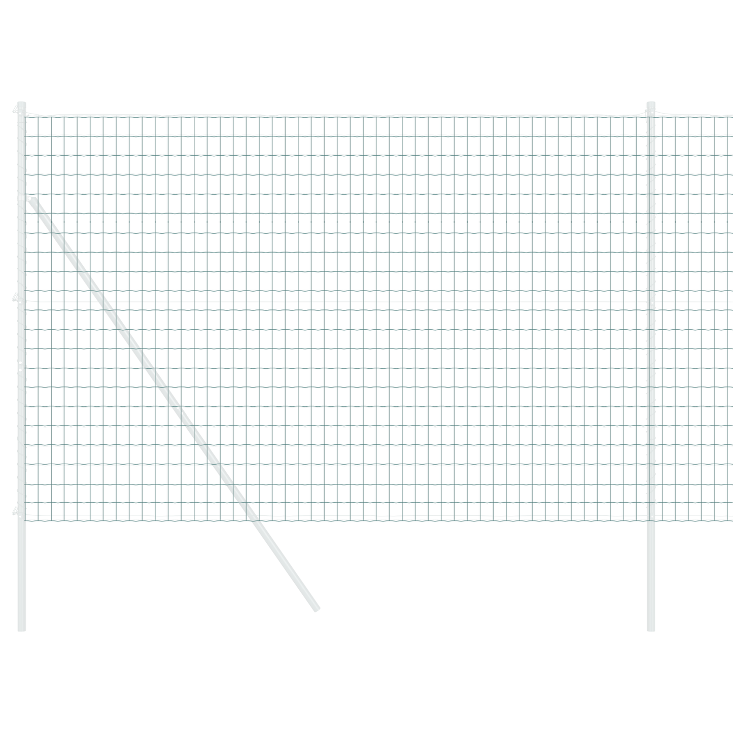 Euro gjerde grønn 1,5 x 10 m PVC-belagt jern
