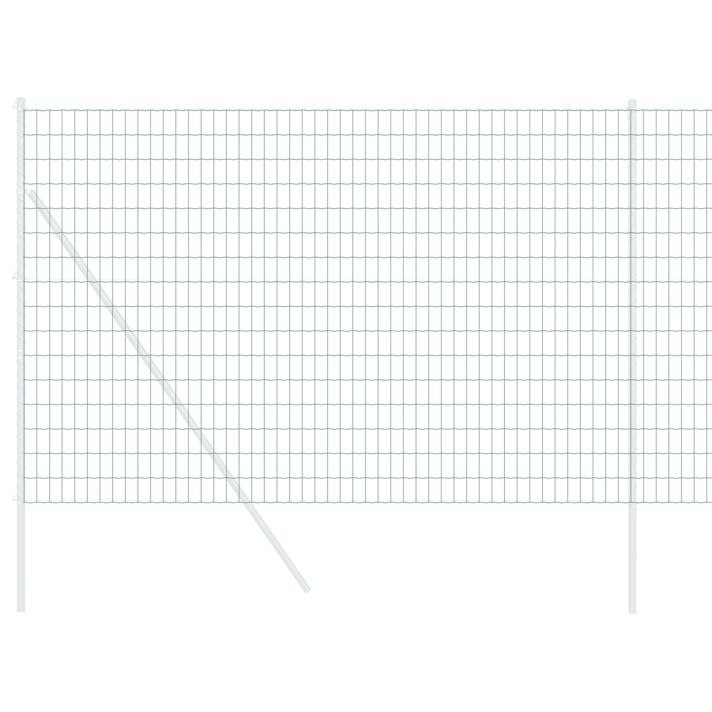 Euro gjerde grønn 1,5 x 10 m PVC-belagt jern