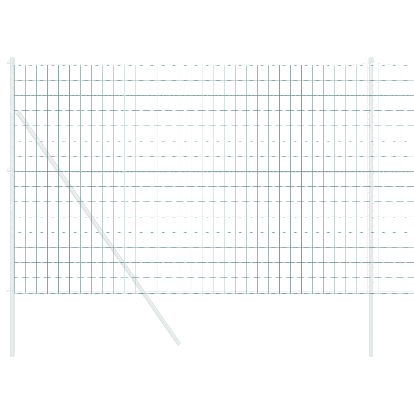 Euro gjerde grønn 1,6 x 10 m PVC-belagt jern