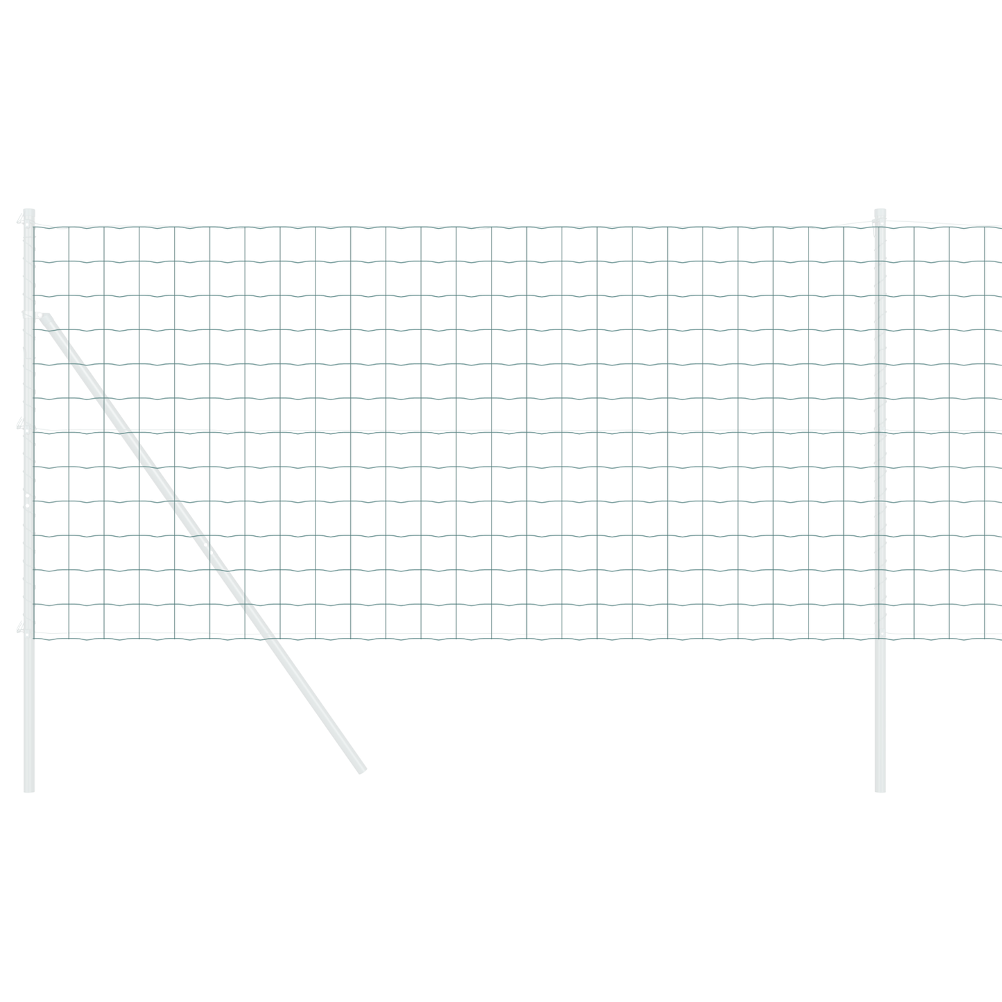 Euro gjerde grønn 1,4 x 10 m PVC-belagt jern