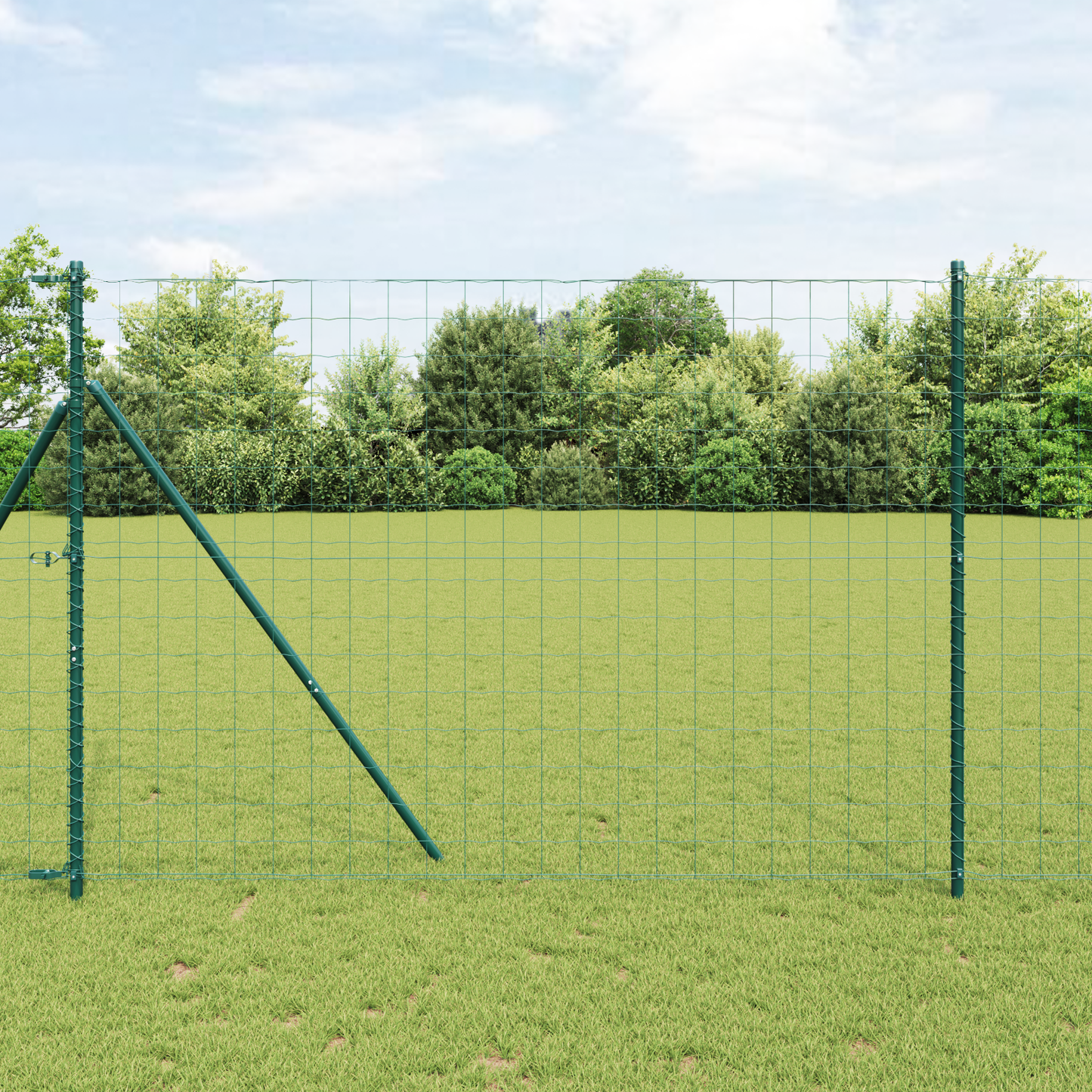 Euro gjerde grønn 1.6 x 10m PVC-belagt jern