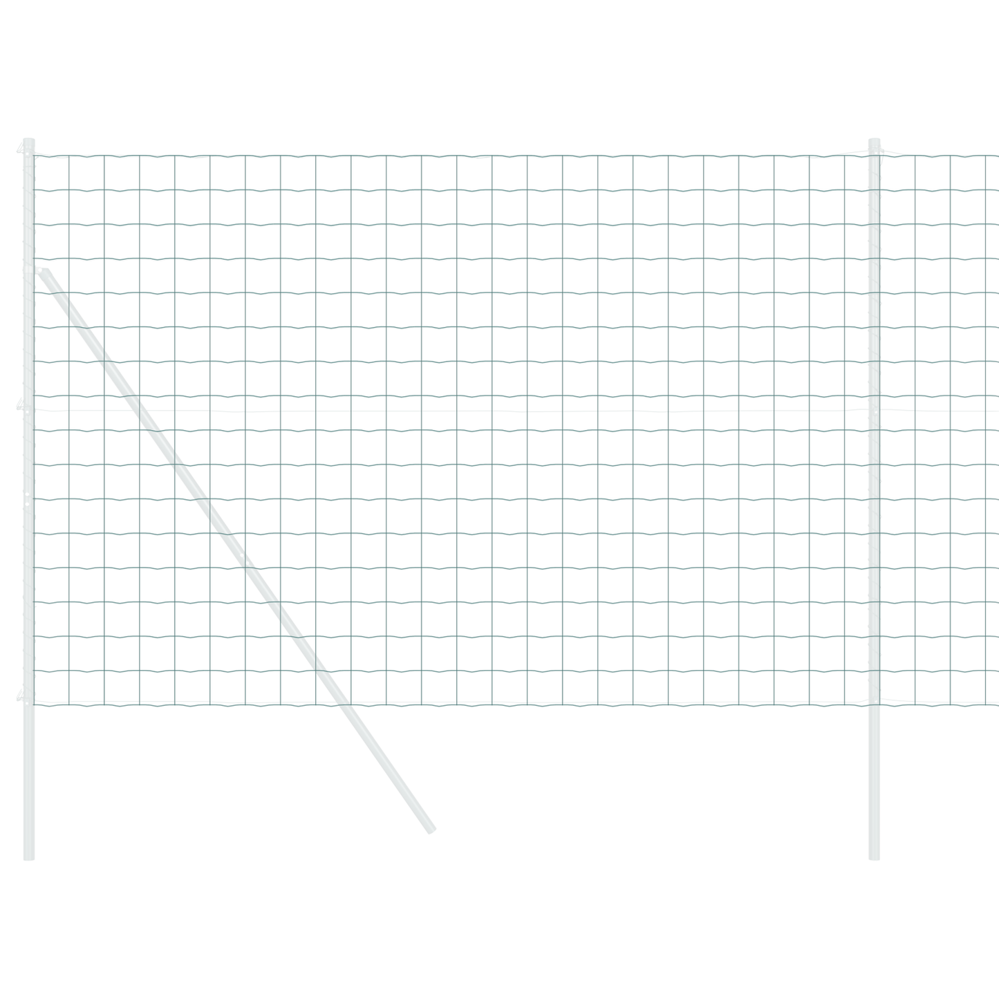 Euro gjerde grønn 1.6 x 10m PVC-belagt jern