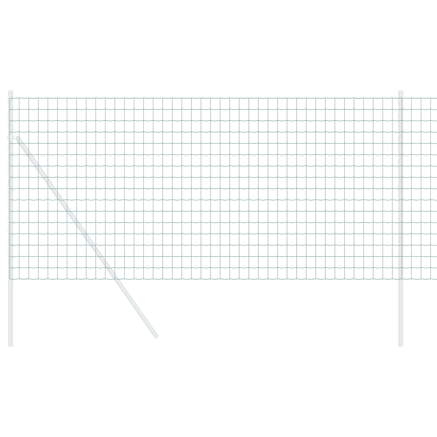 Euro gjerde grønn 0,4 x 10 m PVC-belagt jern