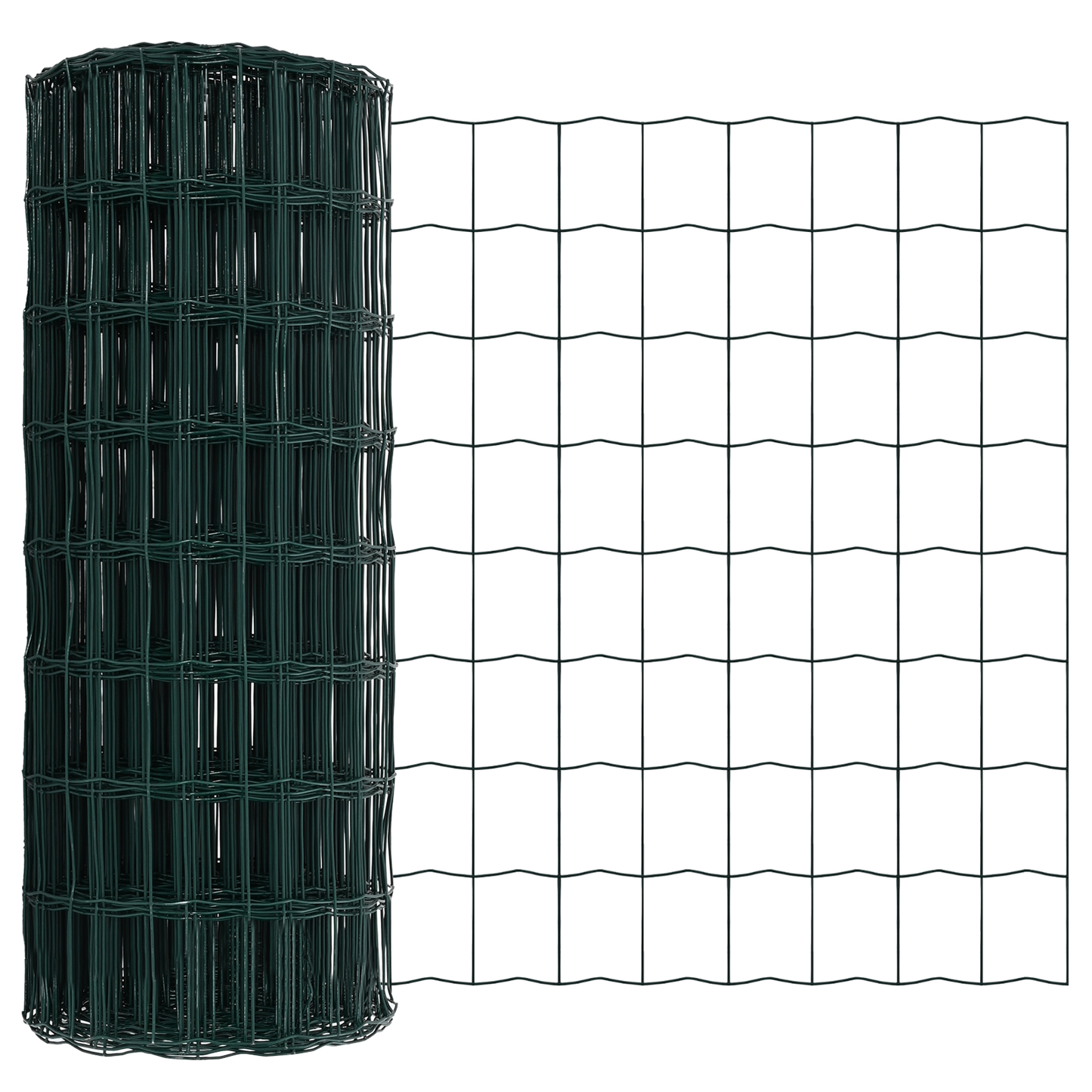 Euro gjerde grønn 0,6 x 25 m PVC-belagt jern