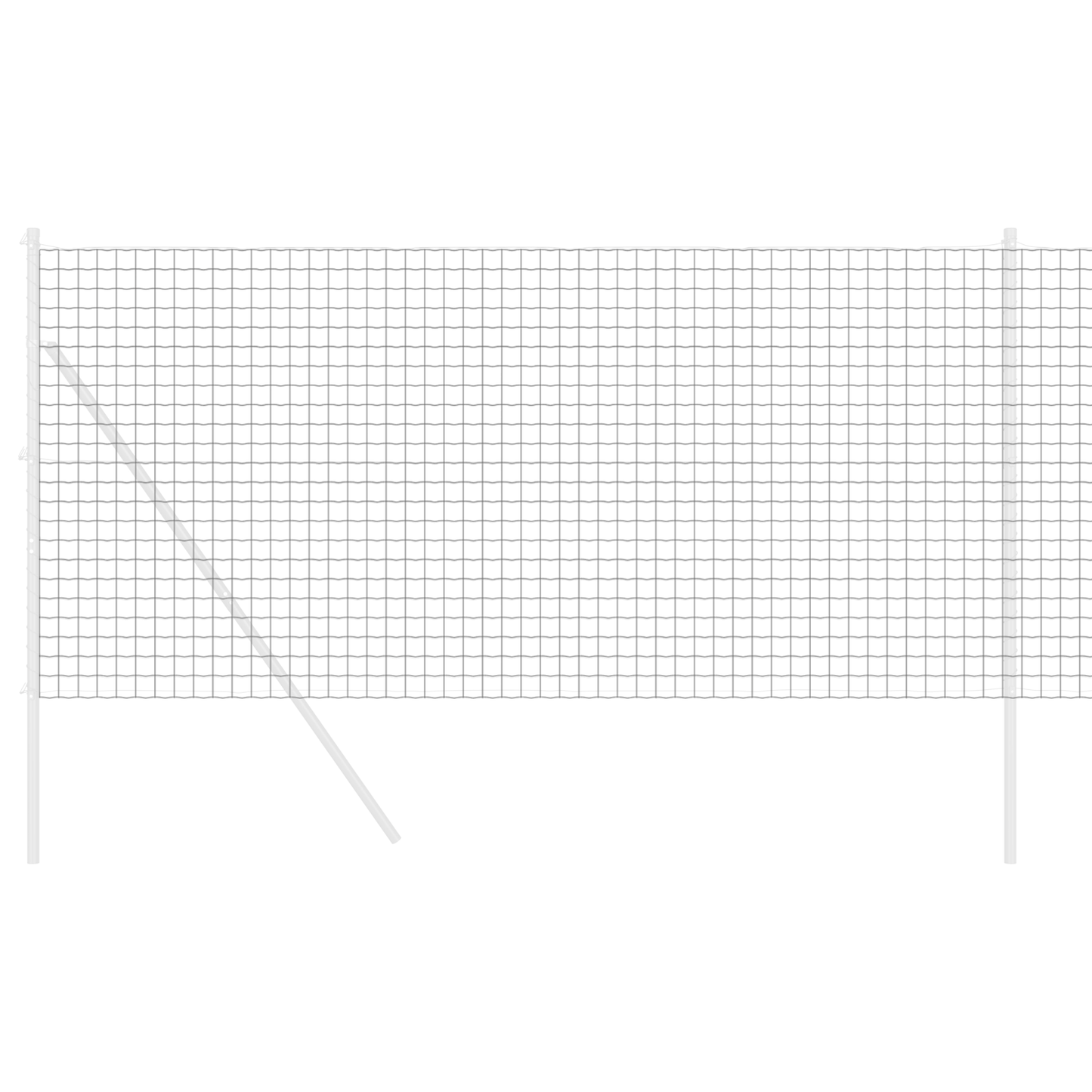 Euro gjerde Grå 1,4 x 10 m PVC-belagt jern