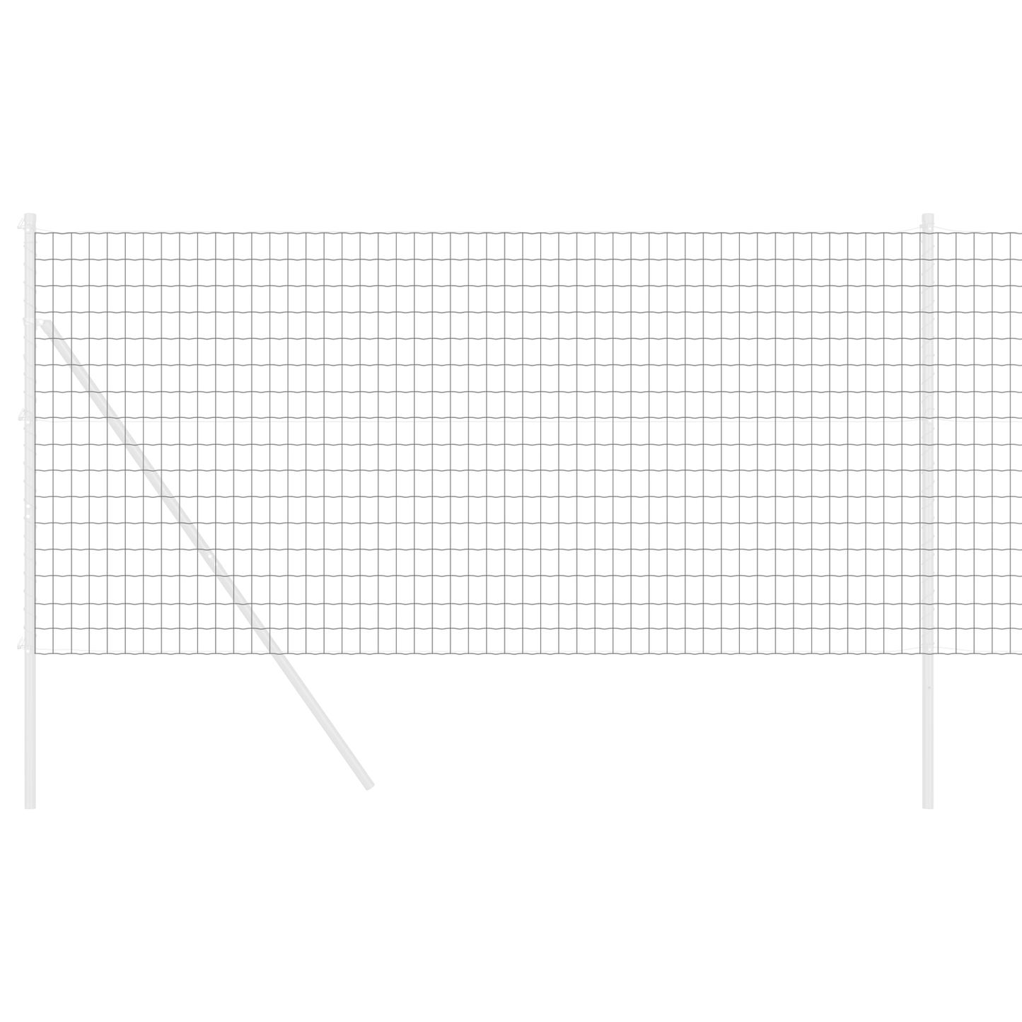 Euro gjerde Grå 1,4 x 10 m PVC-belagt jern