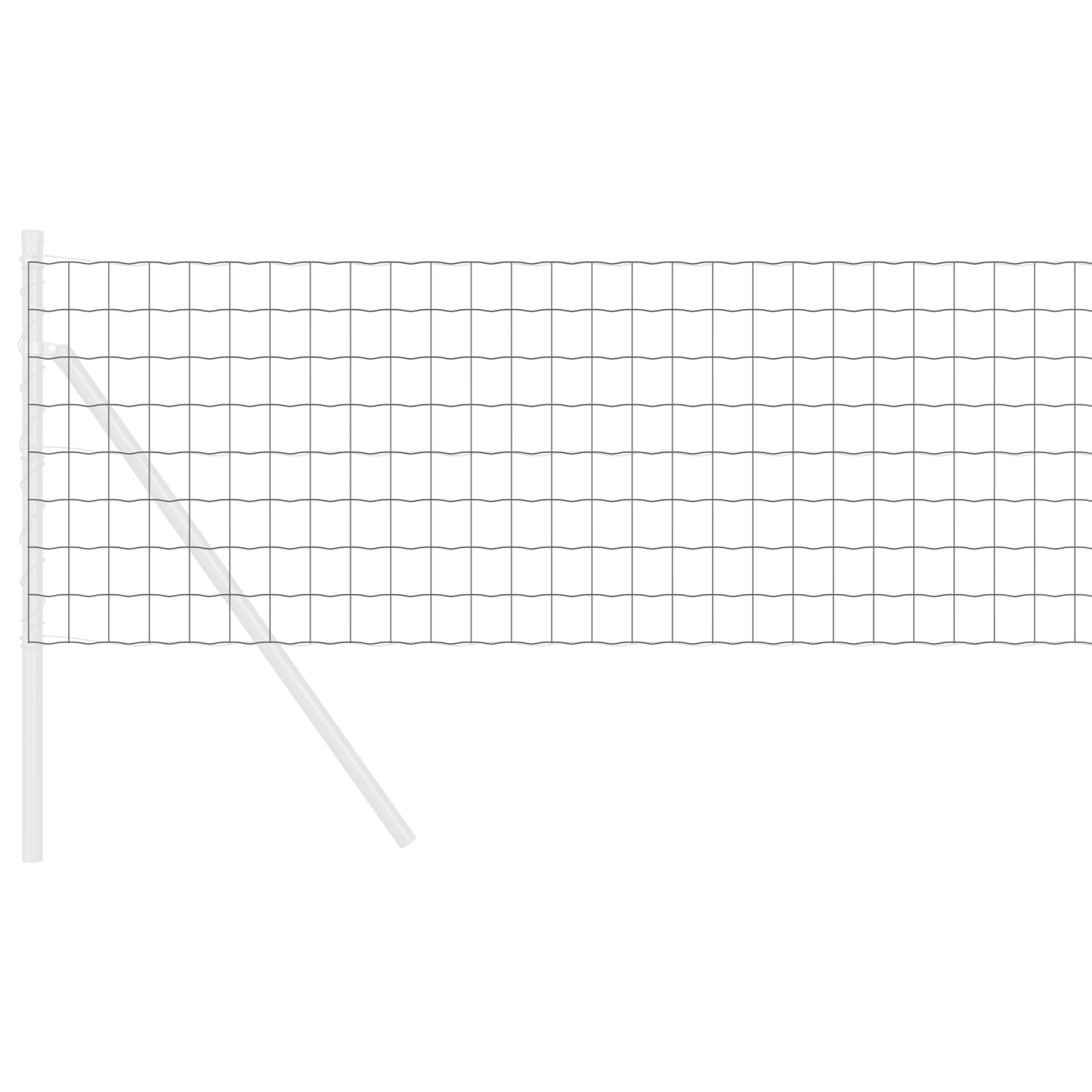 Euro gjerde Grå 0,4 x 50 m PVC-belagt jern