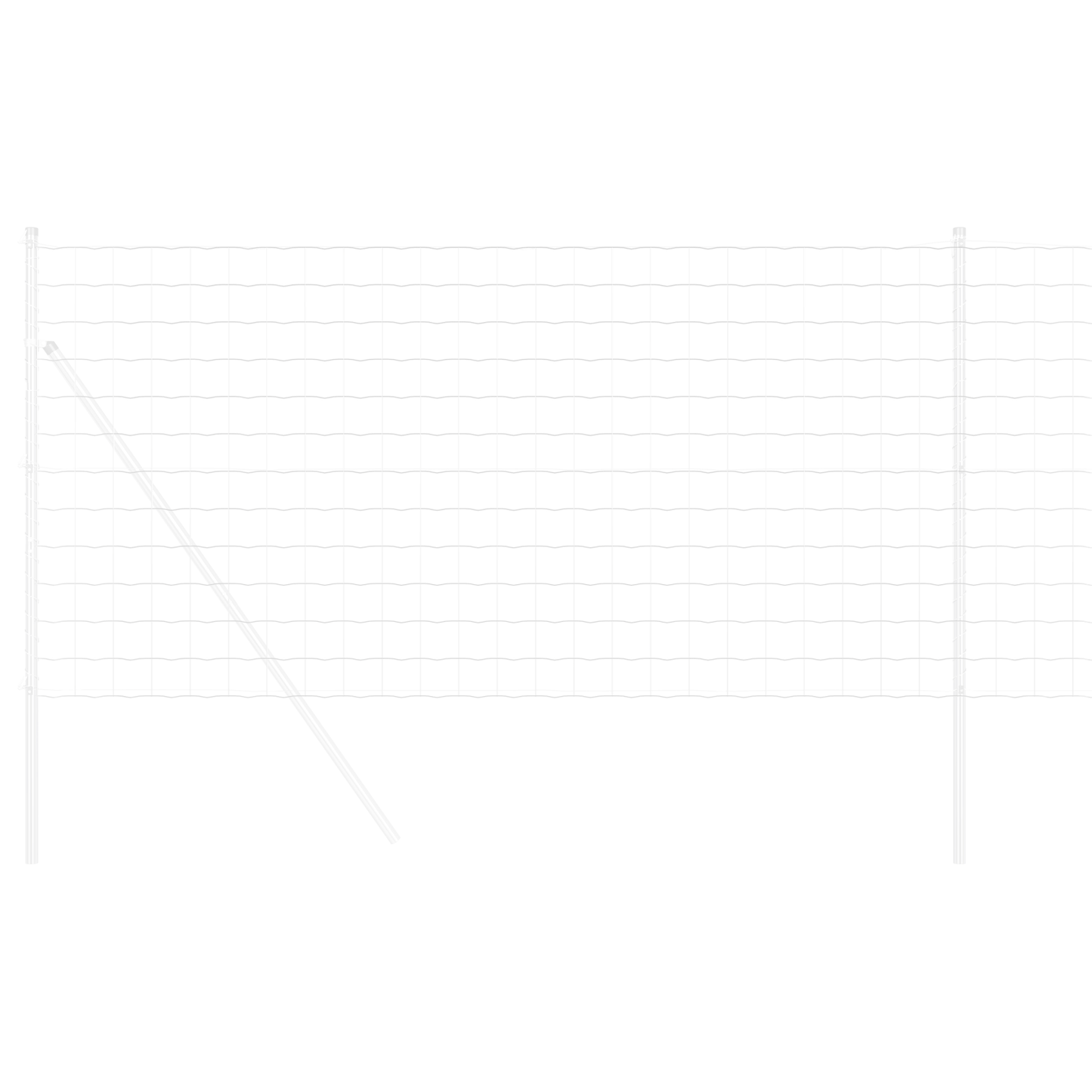 Euro gjerde 1,6 x 10 m PVC-belagt jern